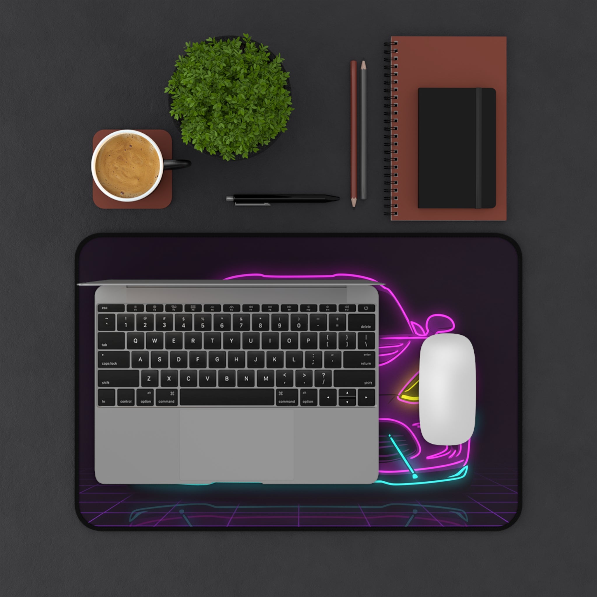 Dodge Viper (1992-17) Neon Synthwave Desk Mat