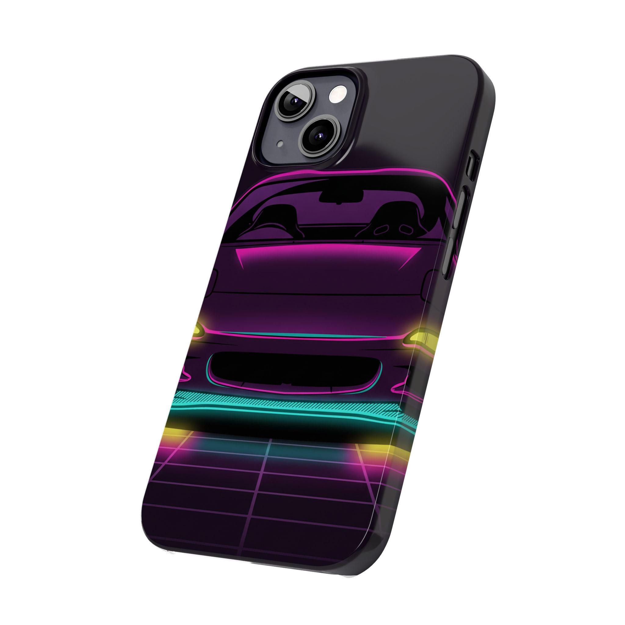 Mazda RX-7 FD Neon Synthwave Phone Case