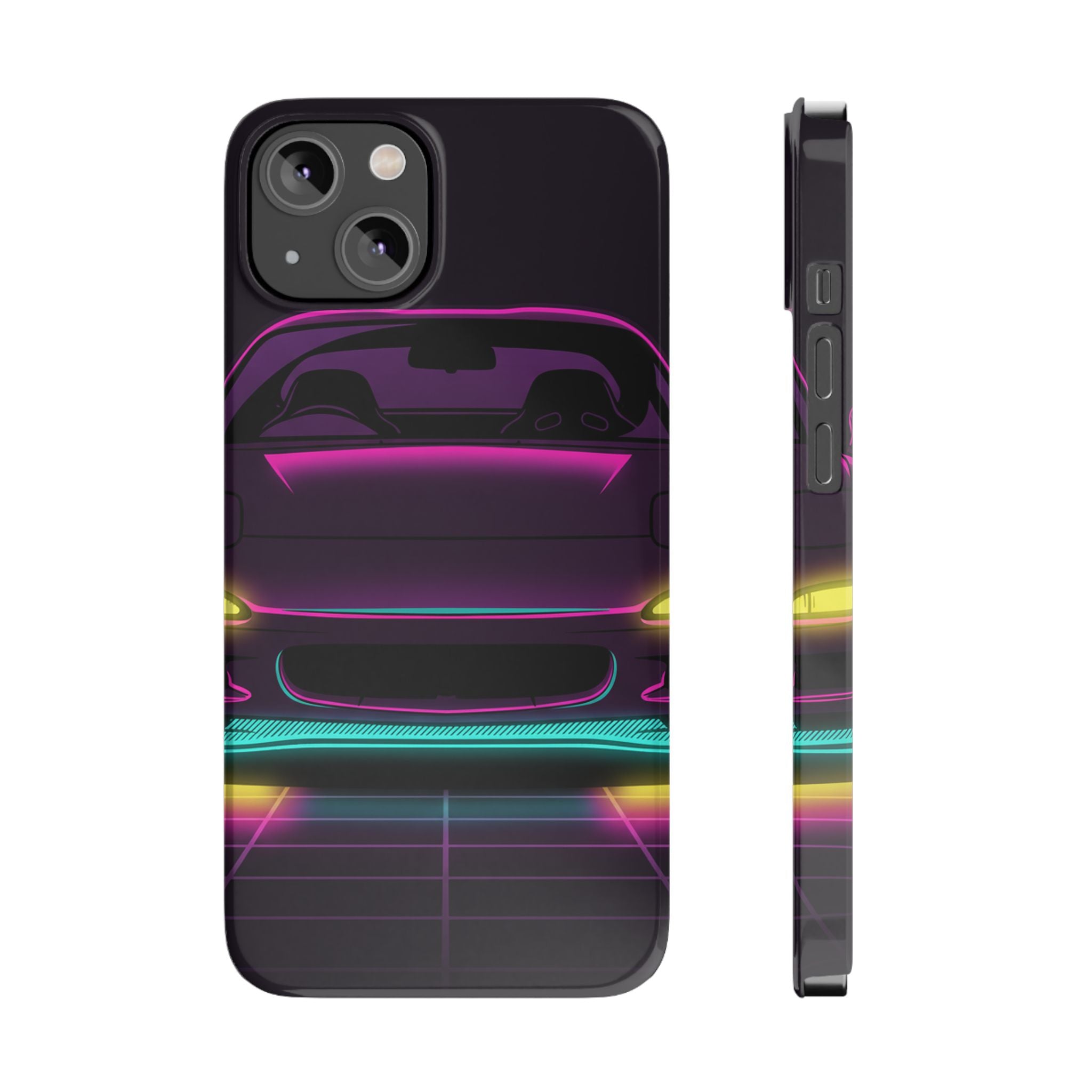 Mazda RX-7 FD Neon Synthwave Phone Case