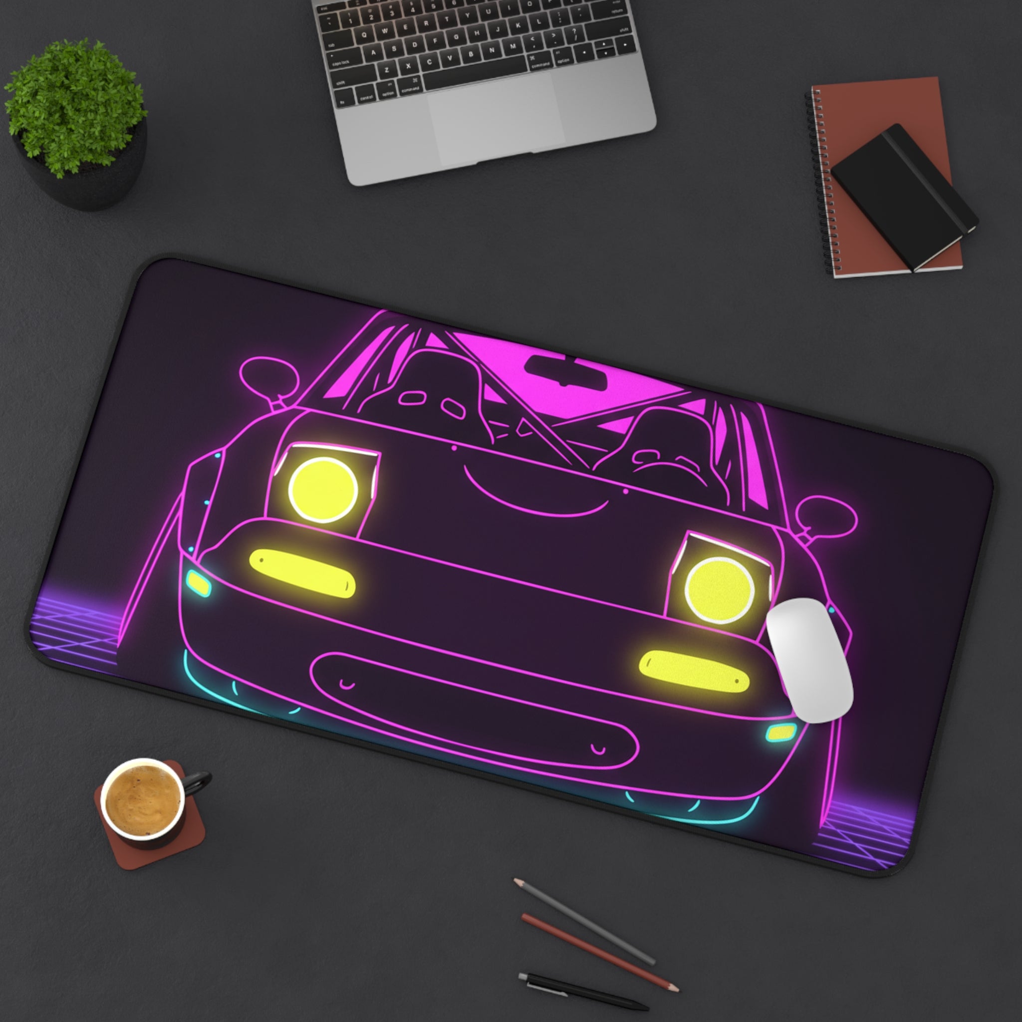 Mazda Miata NA (1989-97) Neon Synthwave Desk Mat
