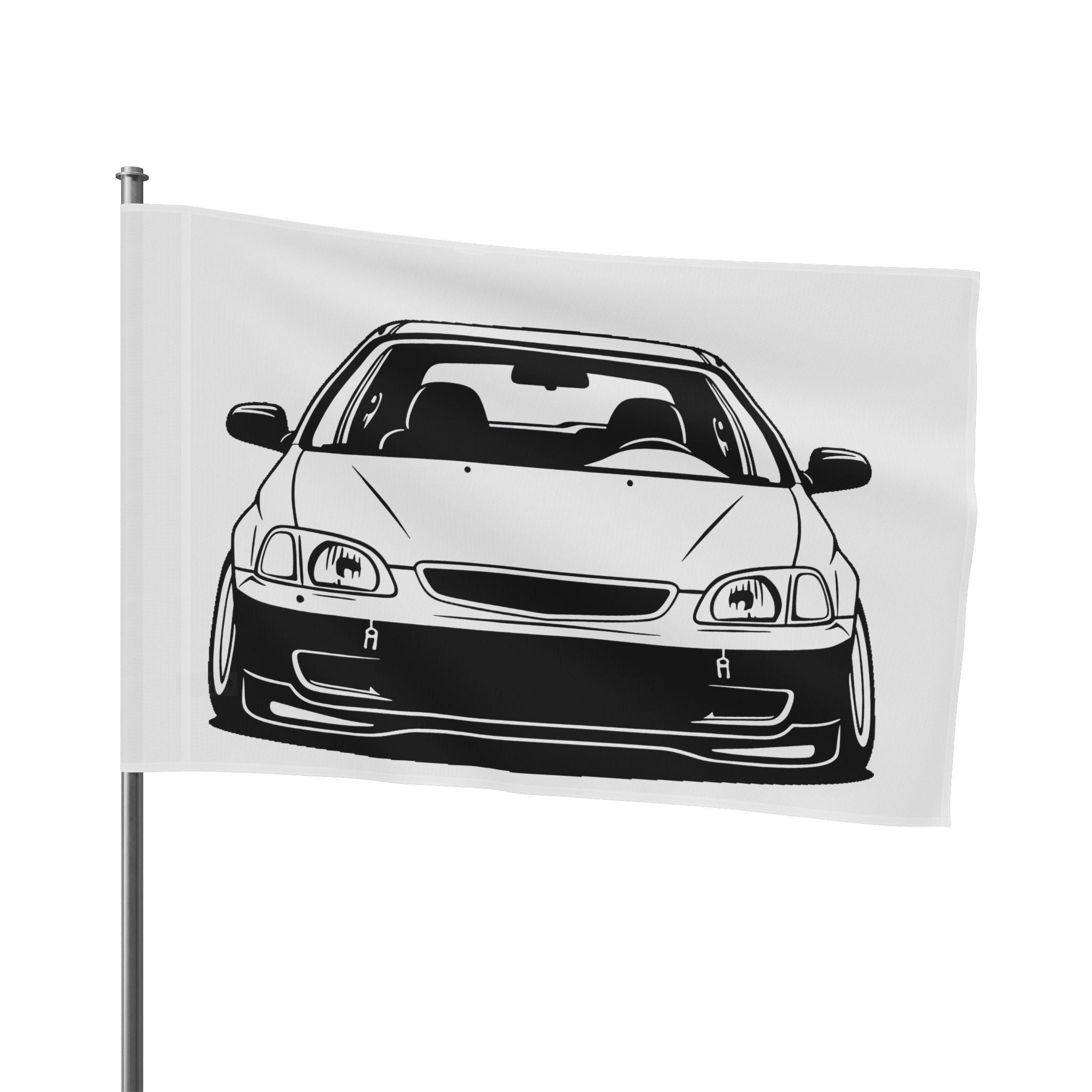 Honda Civic EK Hatch Garage Flag