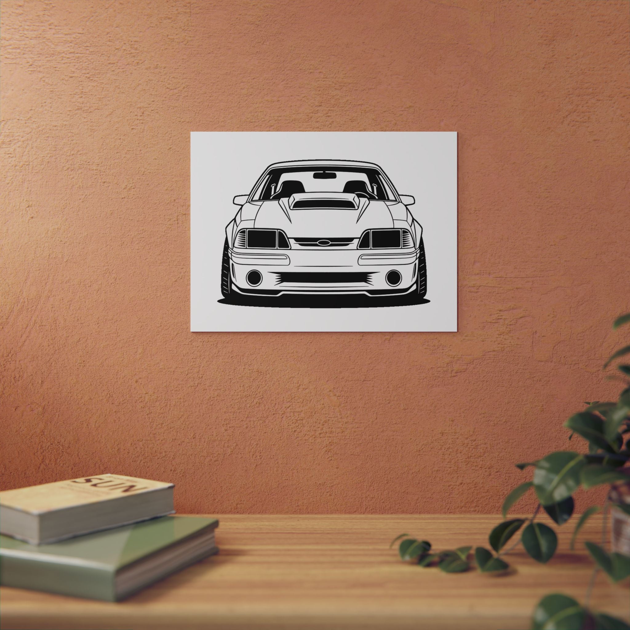 Ford Mustang Fox Body GT Metal Wall Sign