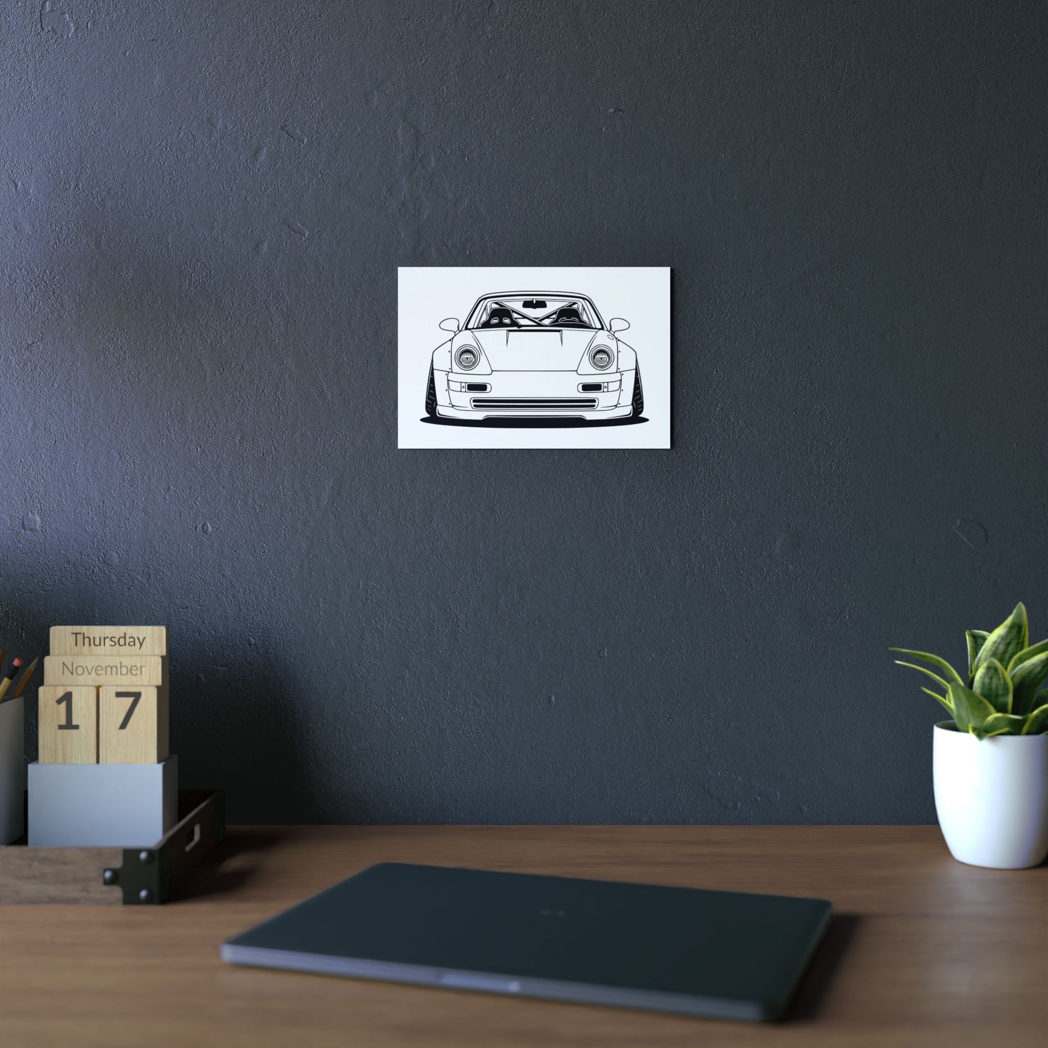 Porsche 964 Turbo Metal Wall Sign