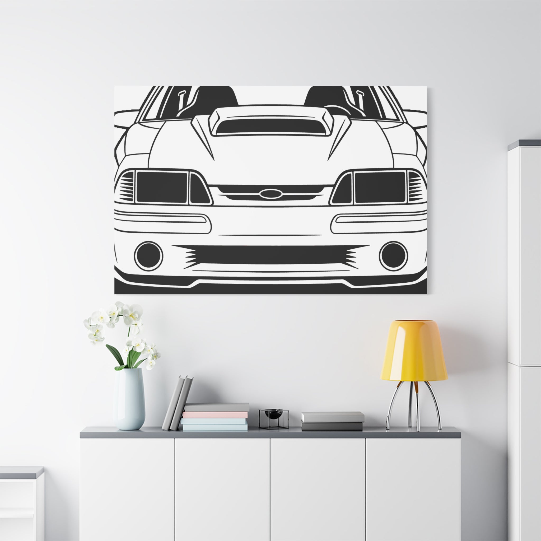 Ford Mustang Fox Body GT Canvas Wall Art