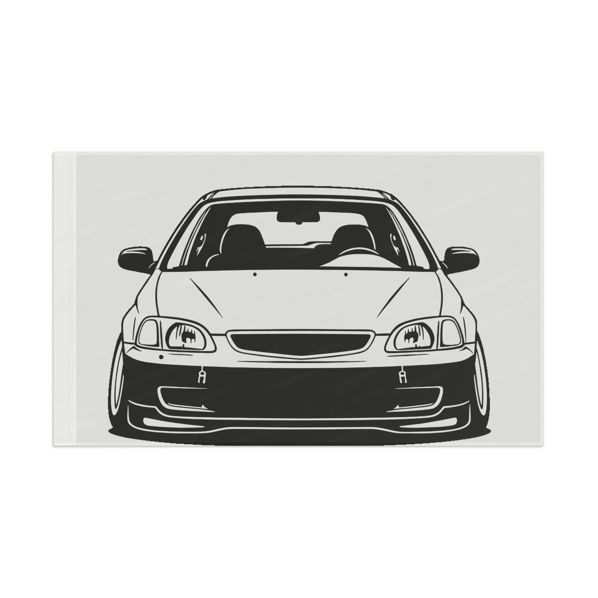 Honda Civic EK Hatch Garage Flag