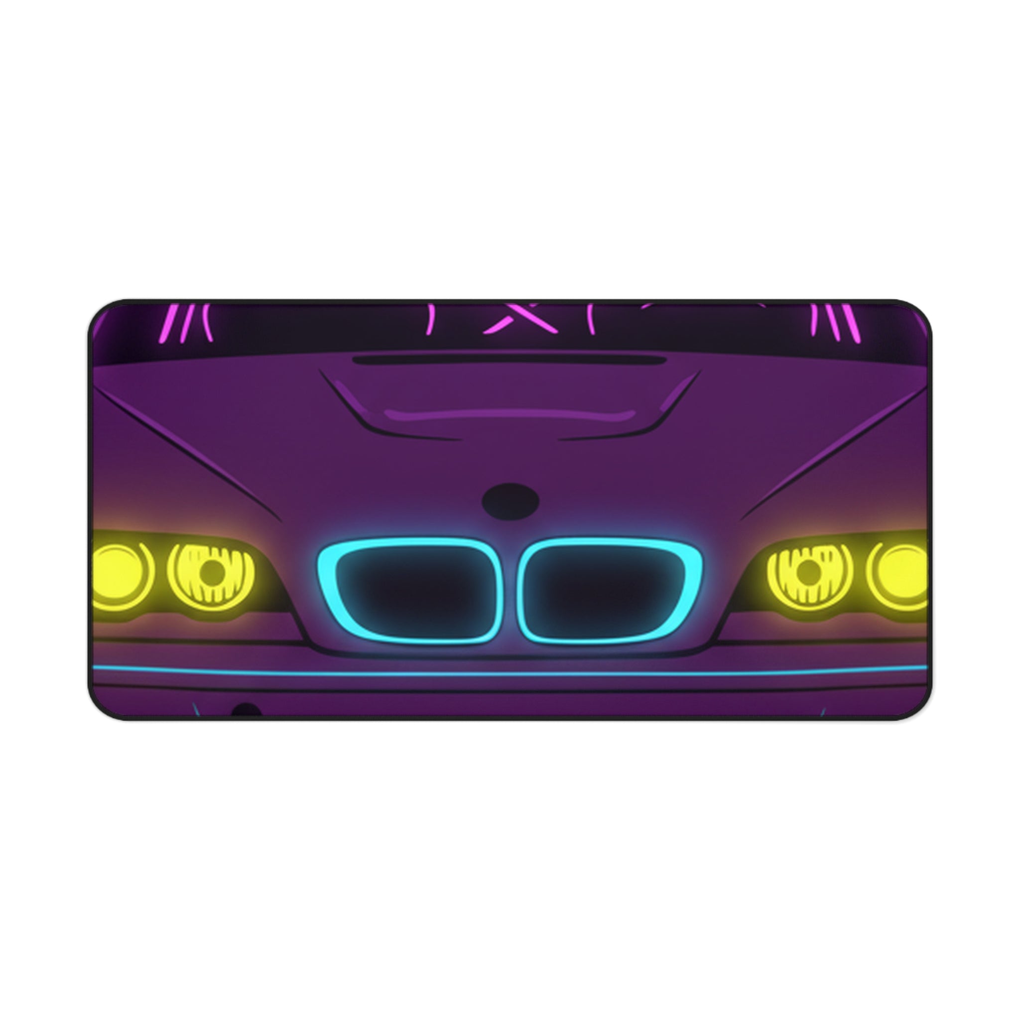BMW E46 M3 (2000-06) Neon Synthwave Desk Mat