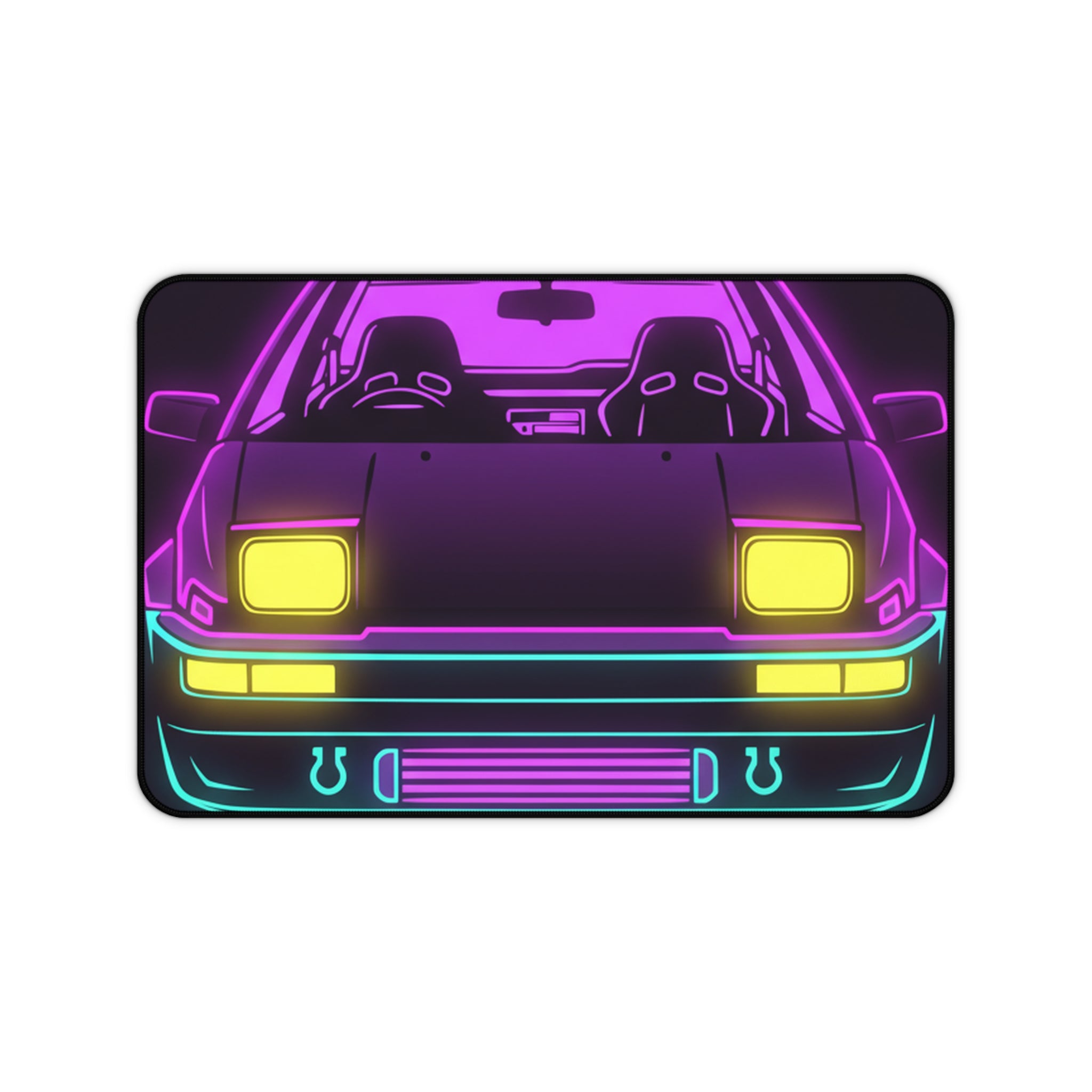 Toyota AE86 (1983-87) Neon Synthwave Desk Mat