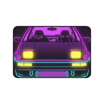 Toyota AE86 (1983-87) Neon Synthwave Desk Mat