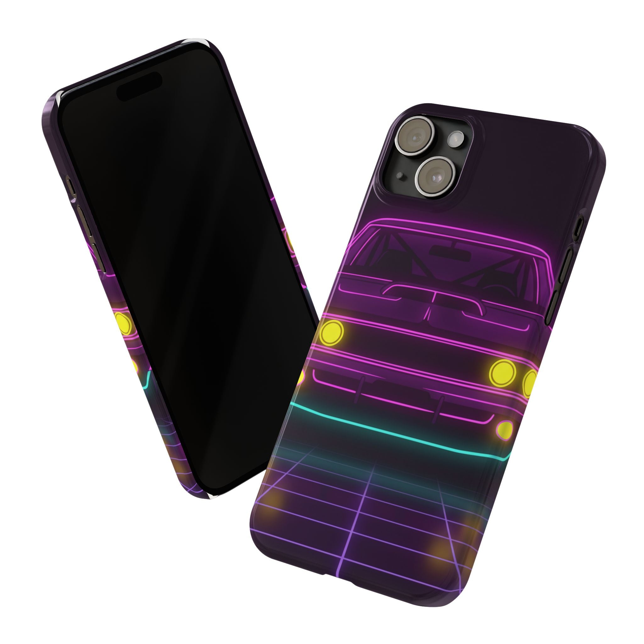 Dodge Charger R/T (1968-70) Neon Synthwave Phone Case