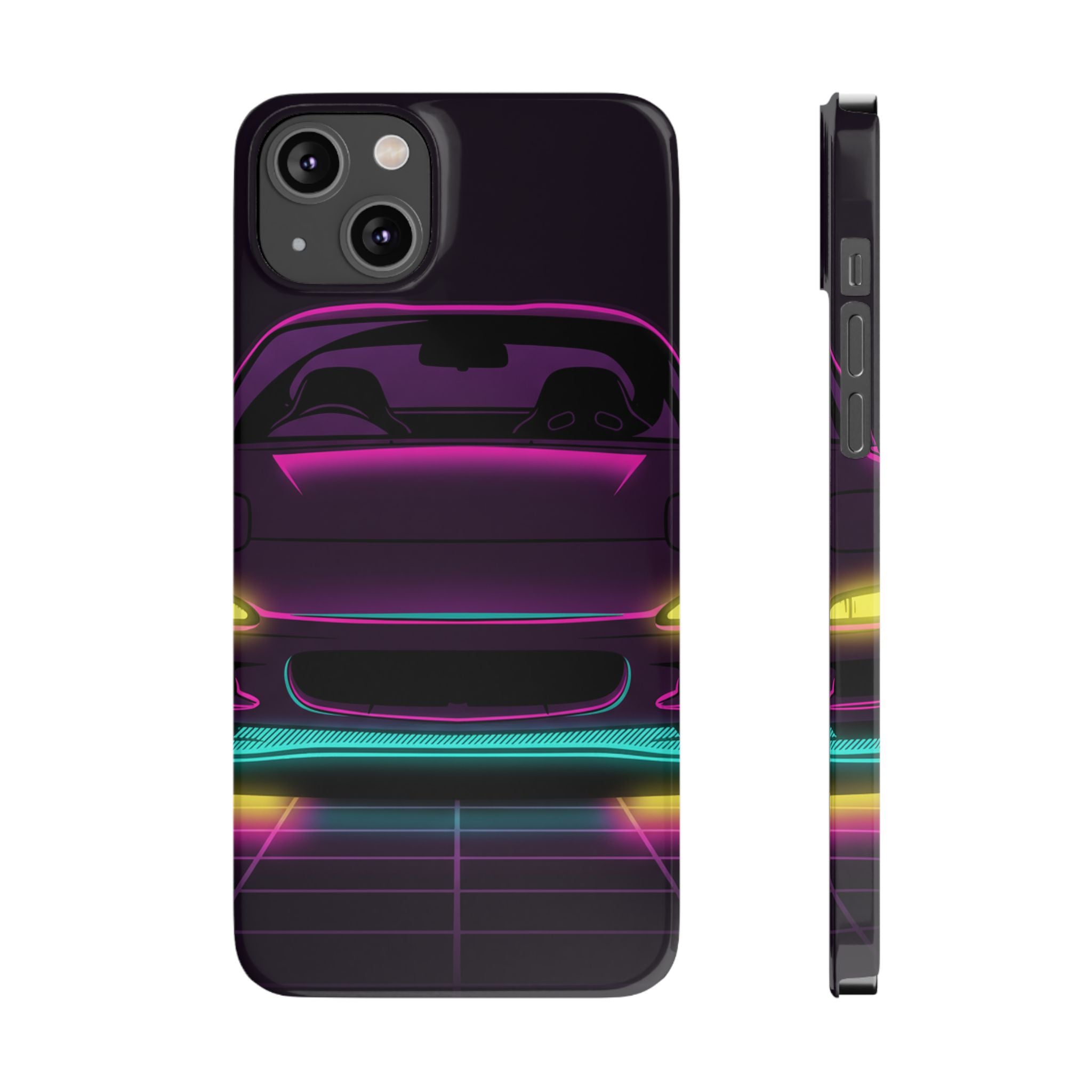 Mazda RX-7 FD Neon Synthwave Phone Case