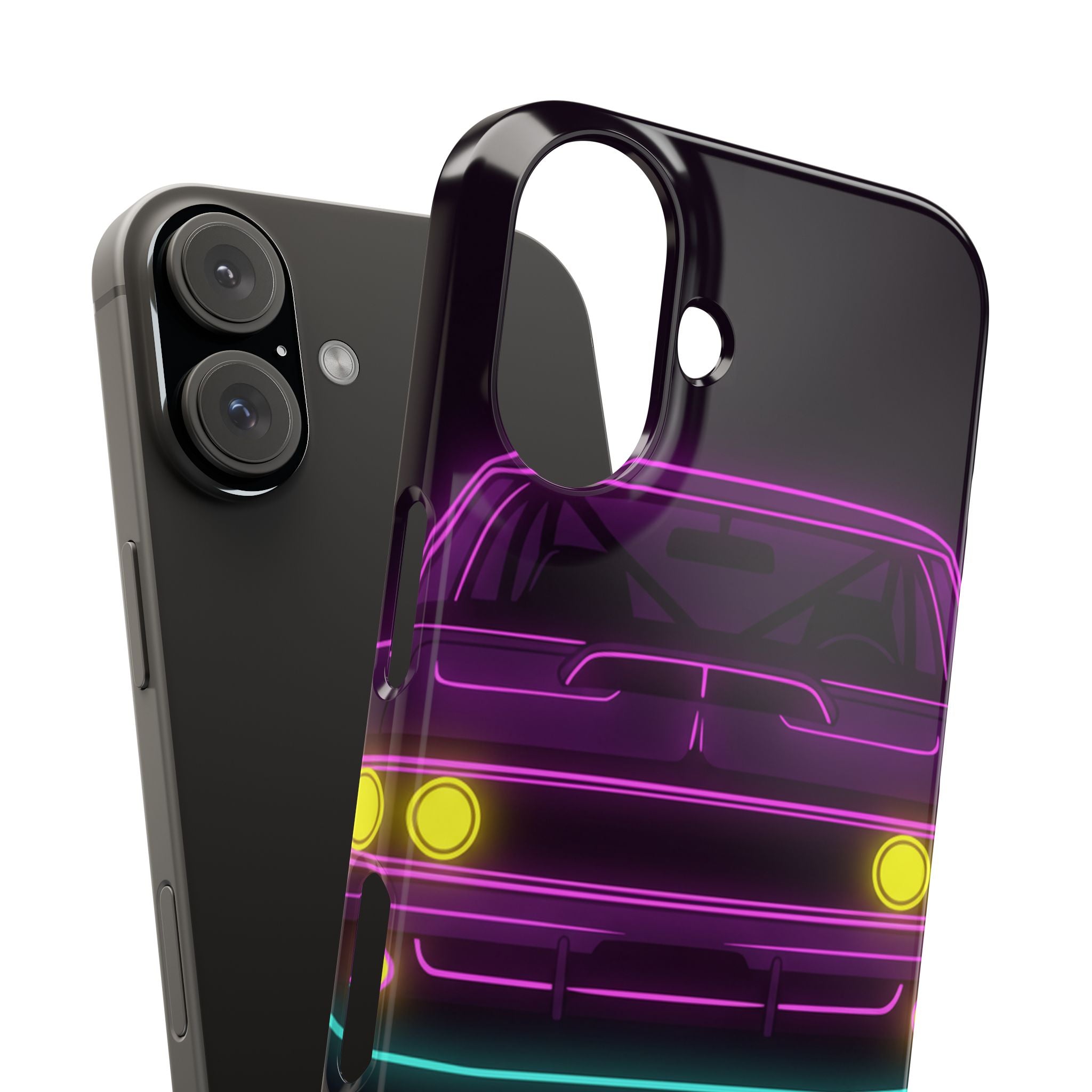 Dodge Charger R/T (1968-70) Neon Synthwave Phone Case