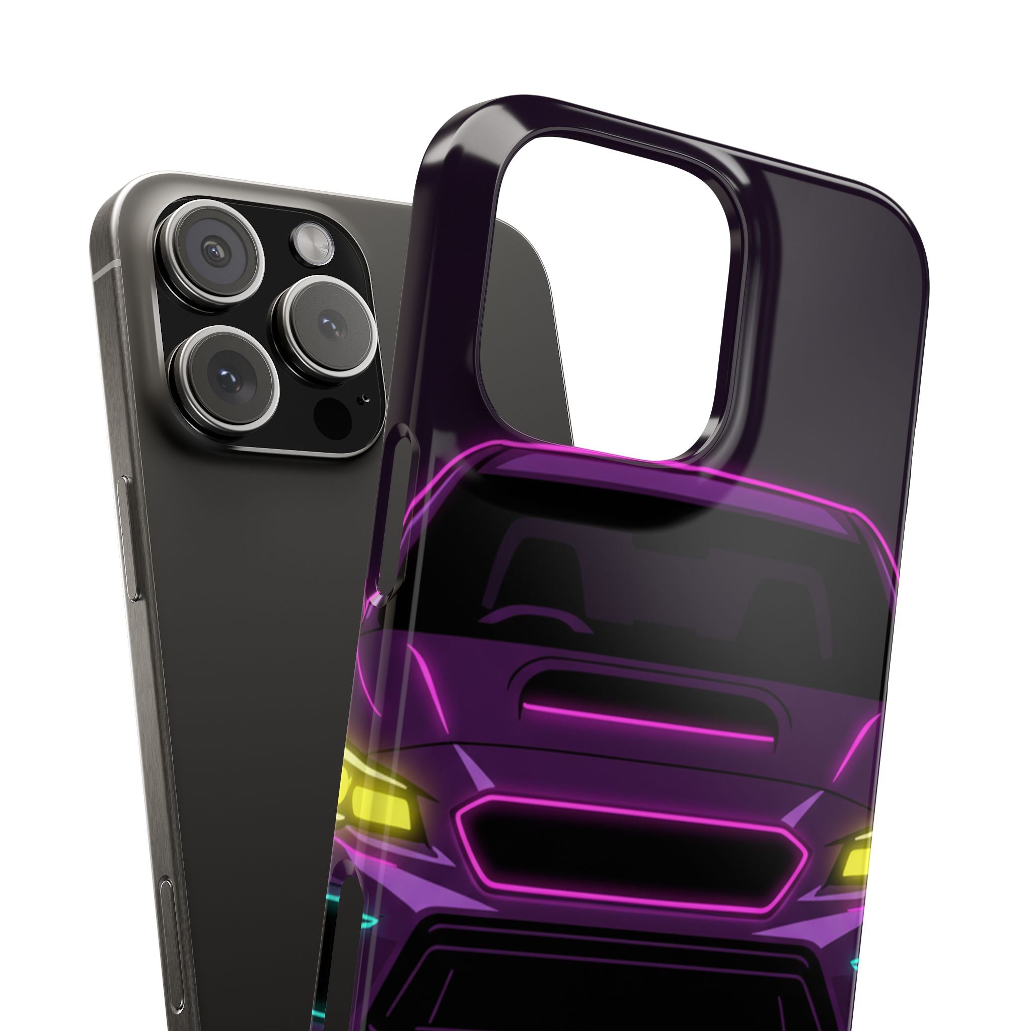 Subaru WRX STI Neon Synthwave Phone Case