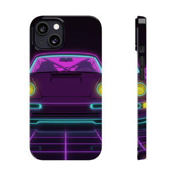 Porsche 964 Turbo Neon Synthwave Phone Case