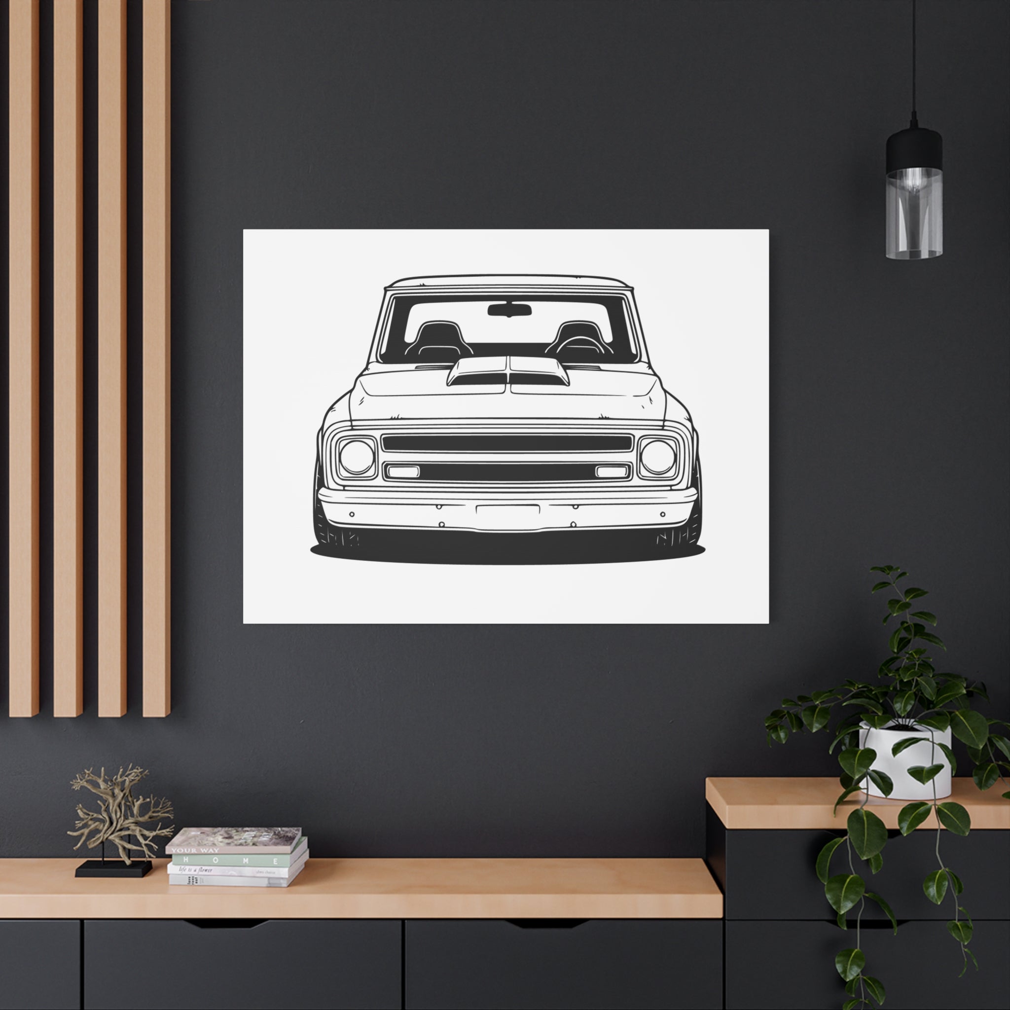 Chevy C10 Pickup (1967-72) Canvas Wall Art