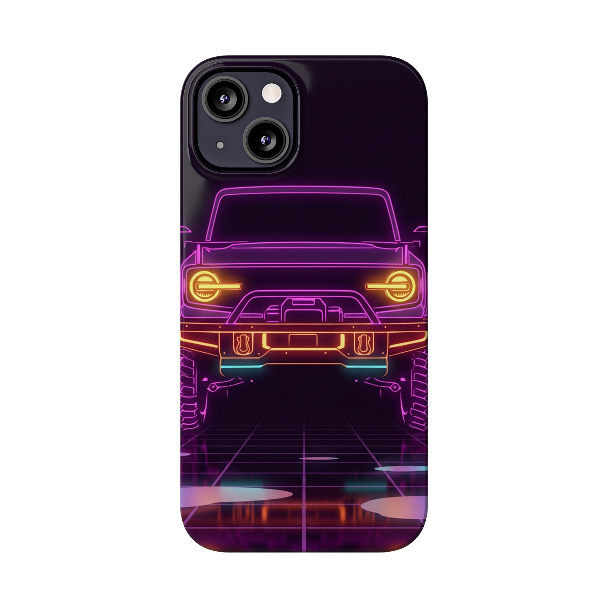 Ford Bronco (2021+) Neon Synthwave Phone Case