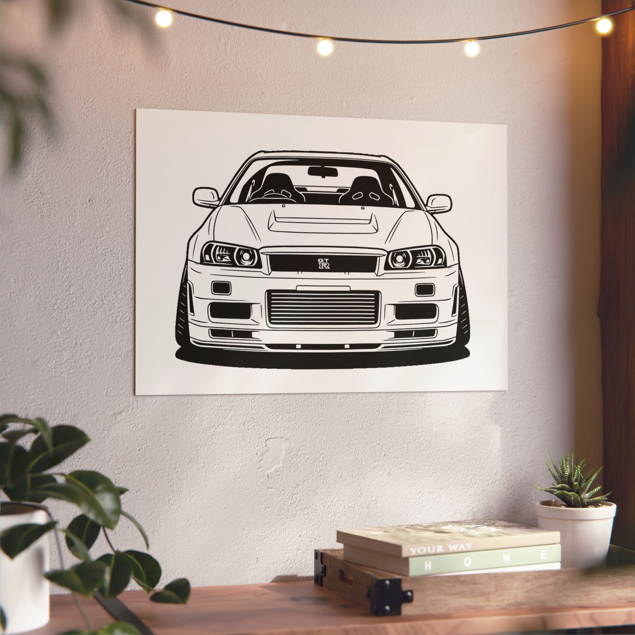 Nissan GT-R Metal Wall Sign