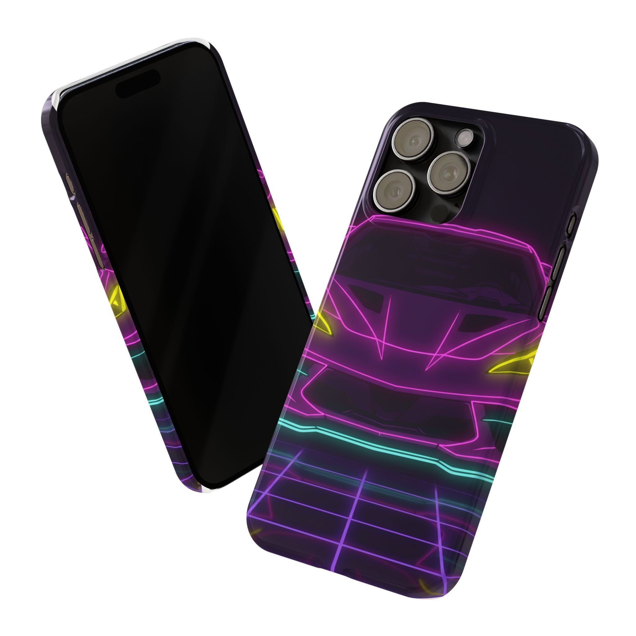 Corvette C8 (2020+) Neon Synthwave Phone Case