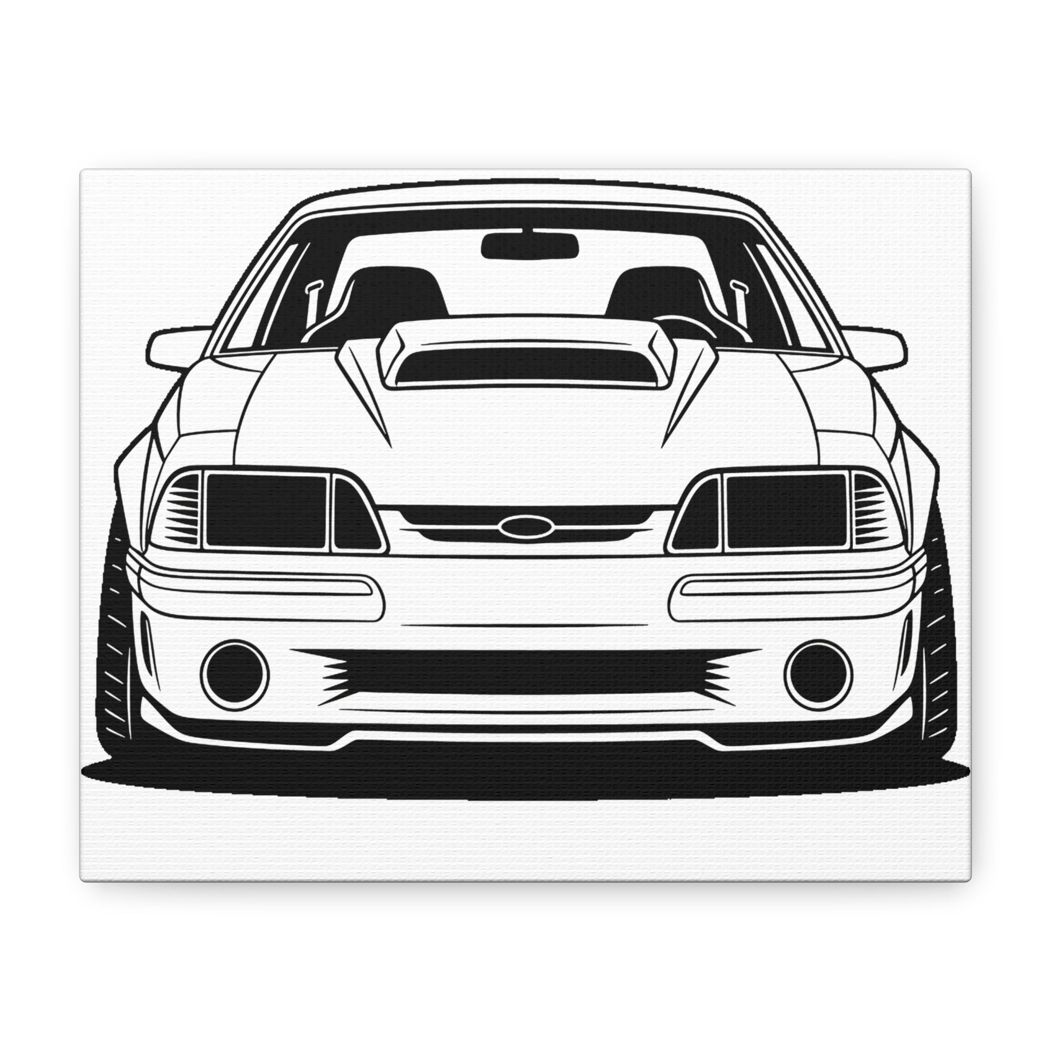 Ford Mustang Fox Body GT Canvas Wall Art