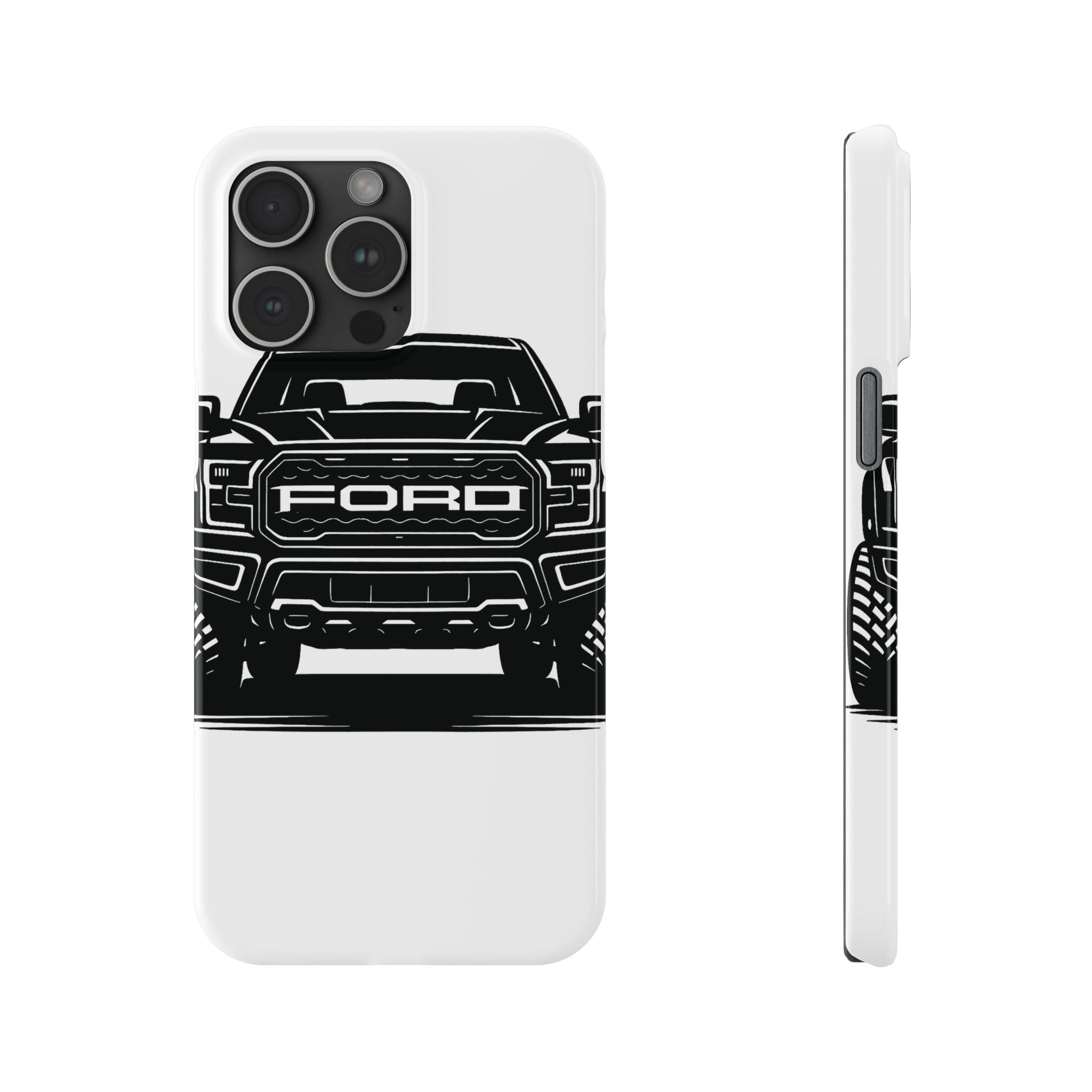 Ford Raptor (Gen 3) Slim Phone Case Greyscale