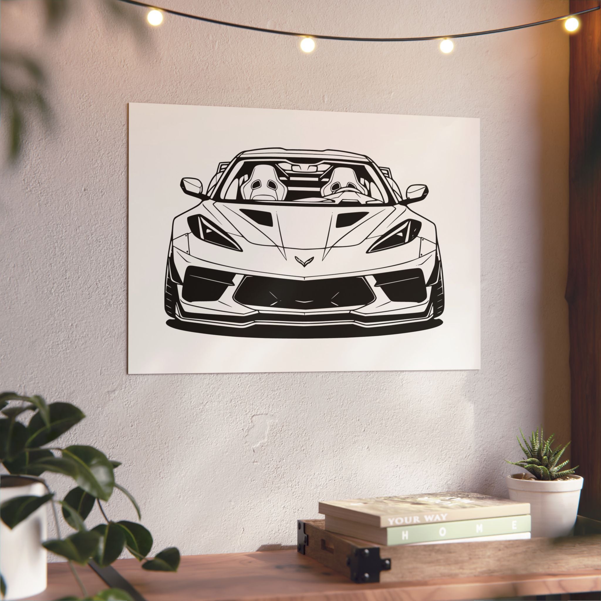 Corvette C8 (2020+) Metal Wall Sign