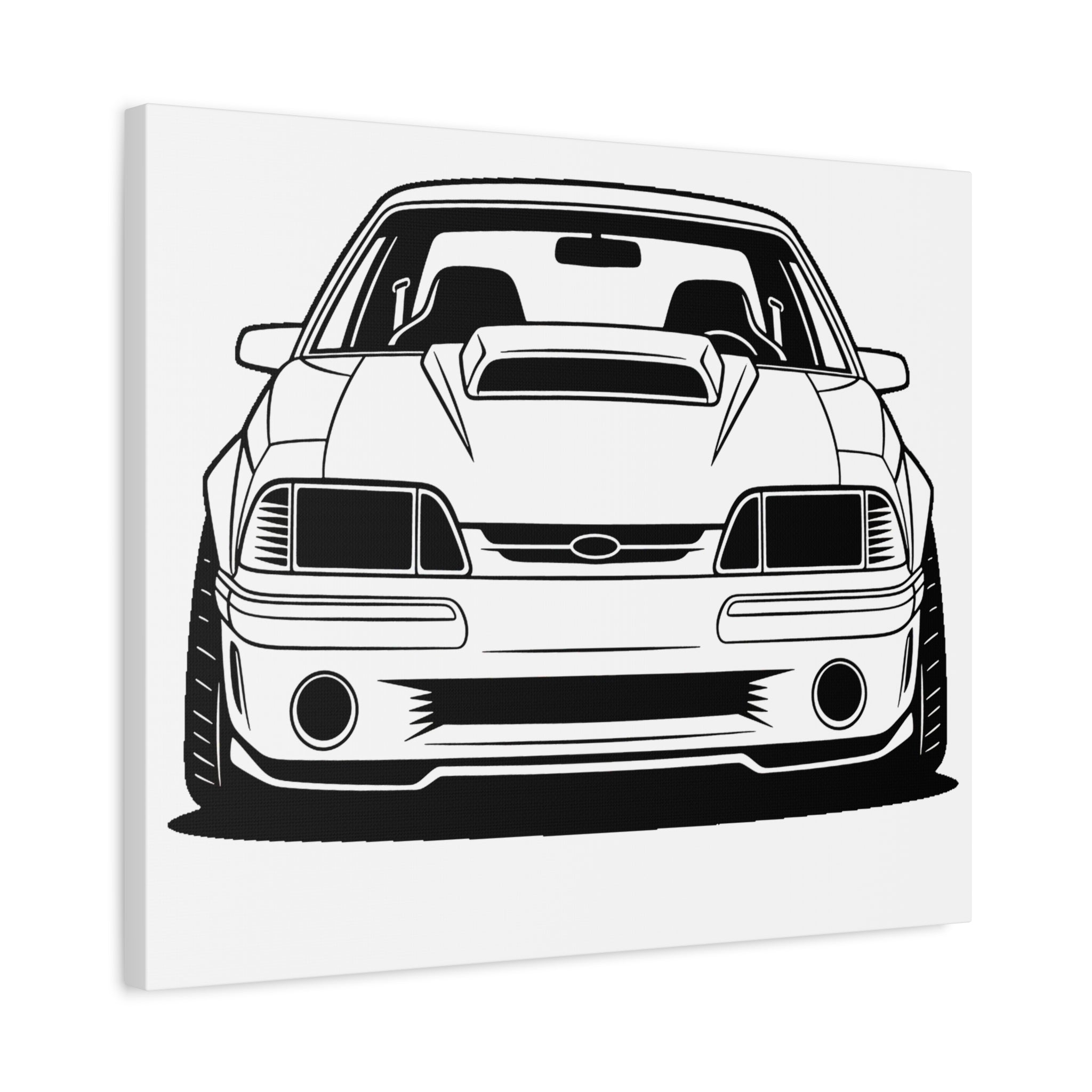 Ford Mustang Fox Body GT Canvas Wall Art