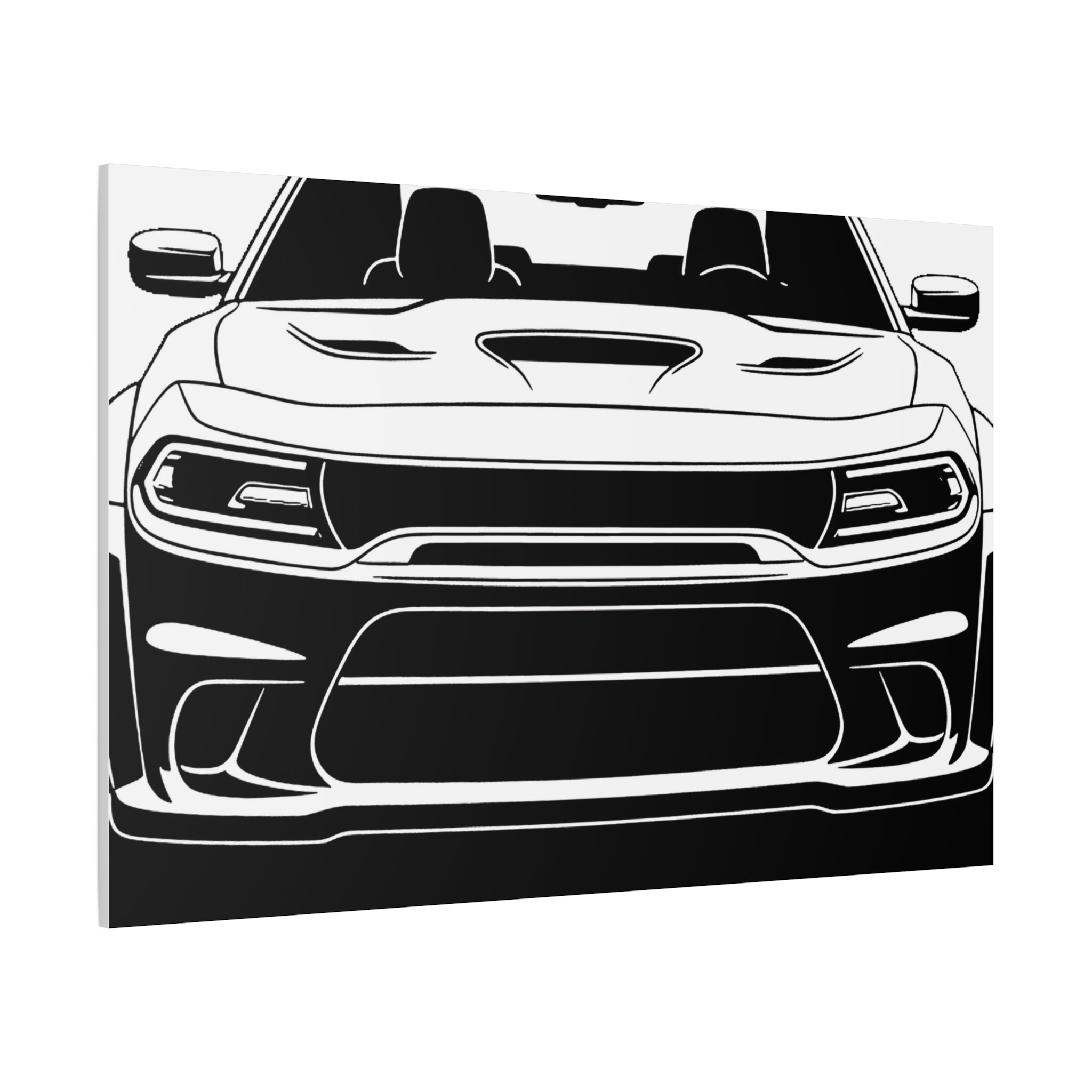 Dodge Challenger SRT Hellcat Canvas Wall Art