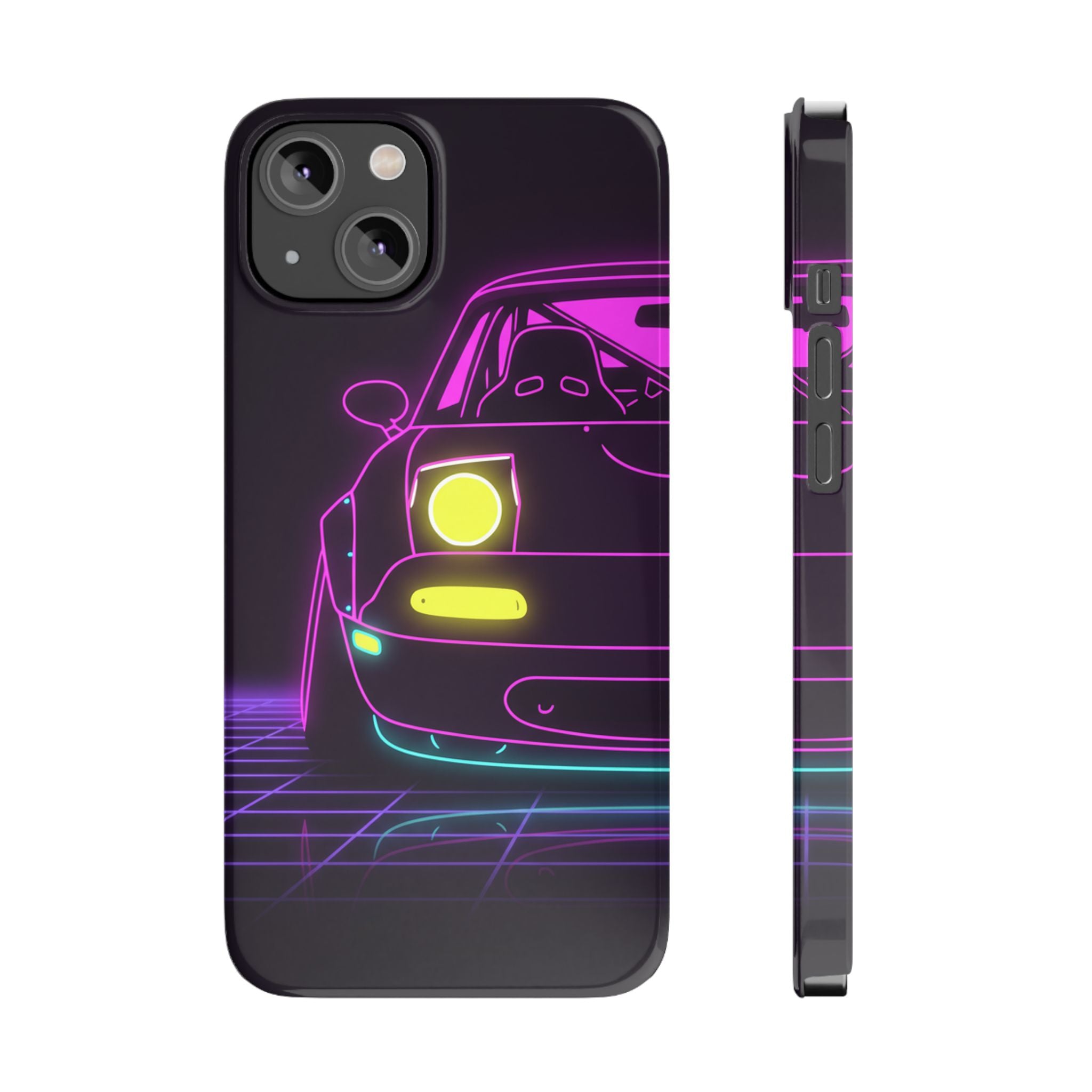 Mazda Miata NA (1989-97) Neon Synthwave Phone Case