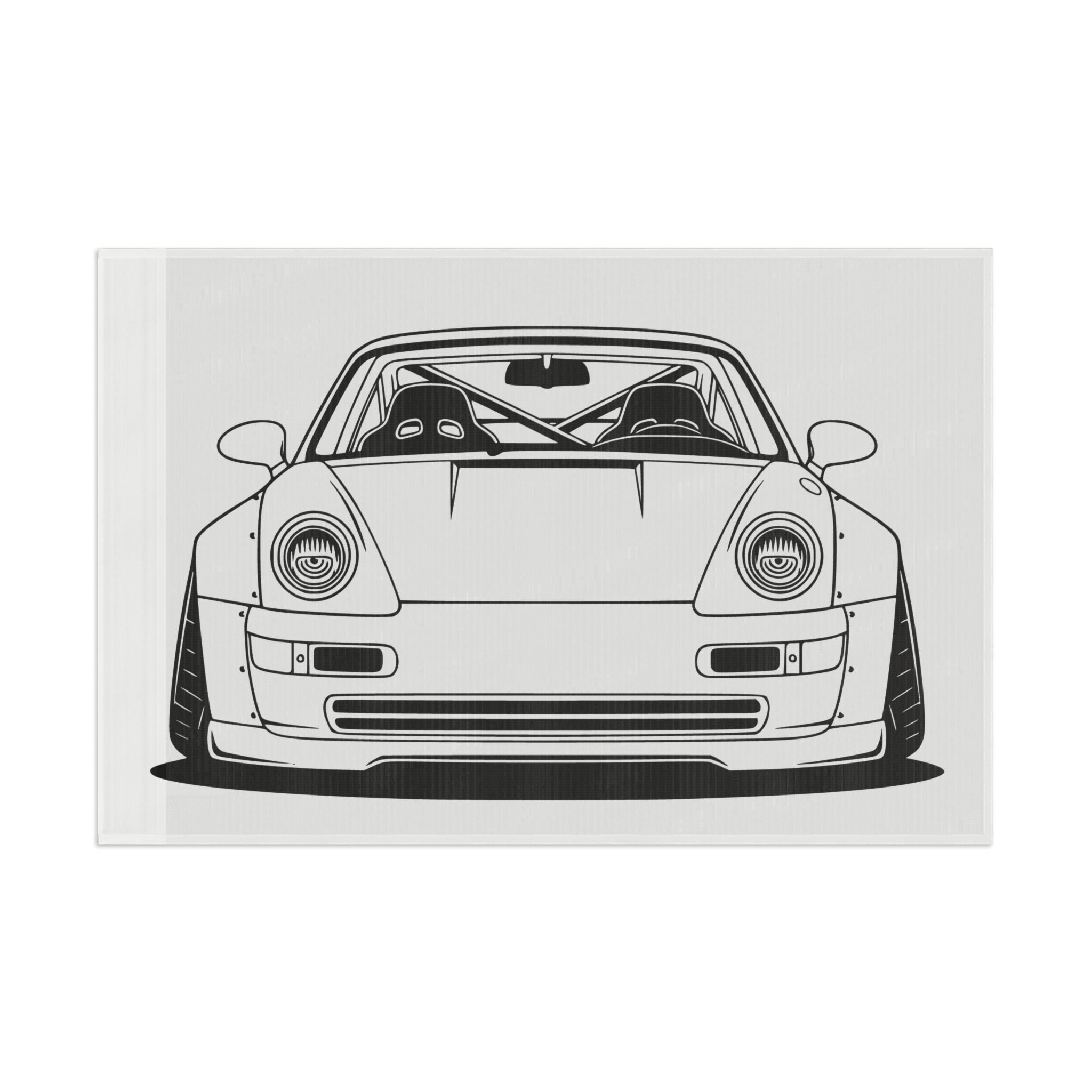 Porsche 964 Turbo Garage Flag