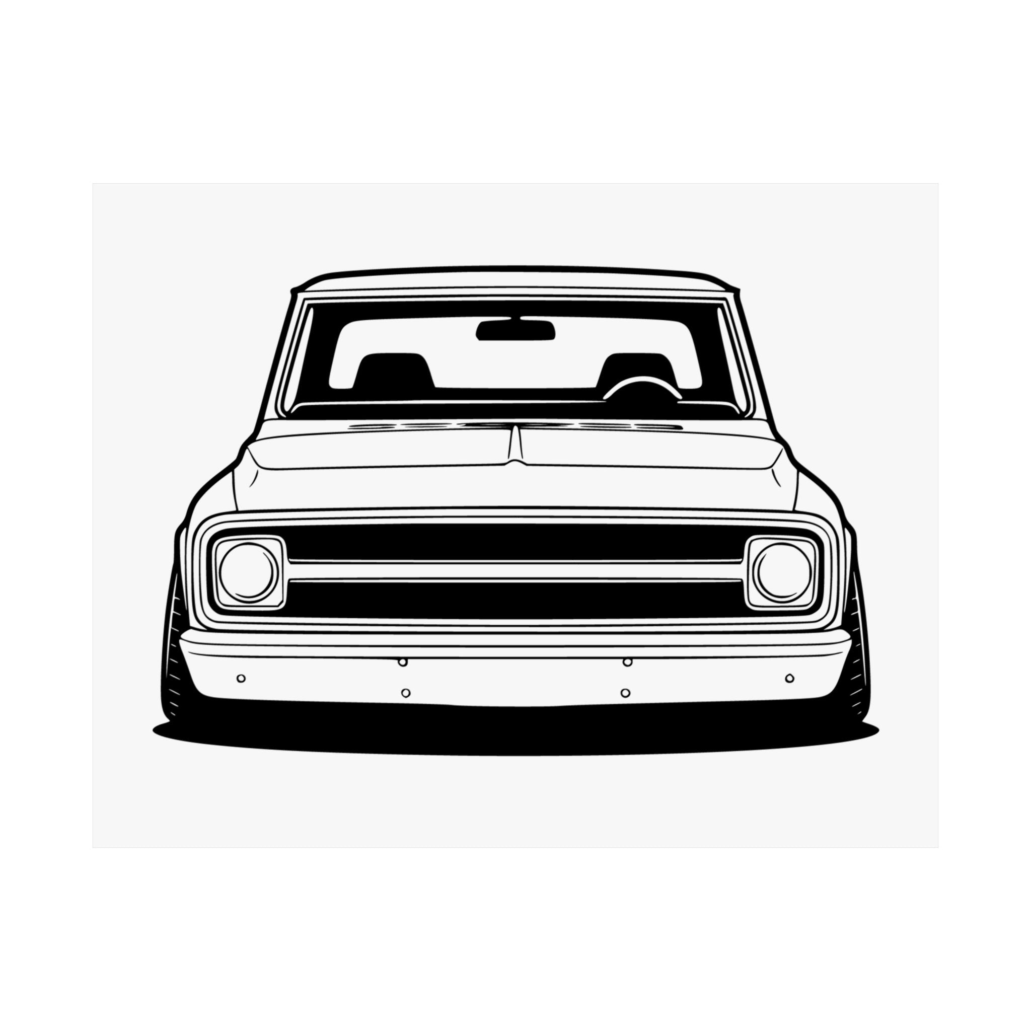 Chevy C10 Pickup (1967-72) Pro-Touring Poster