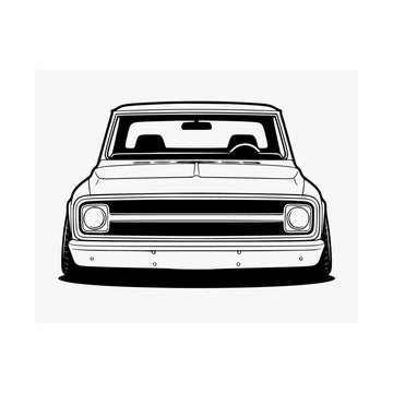 Chevy C10 Pickup (1967-72) Pro-Touring Poster