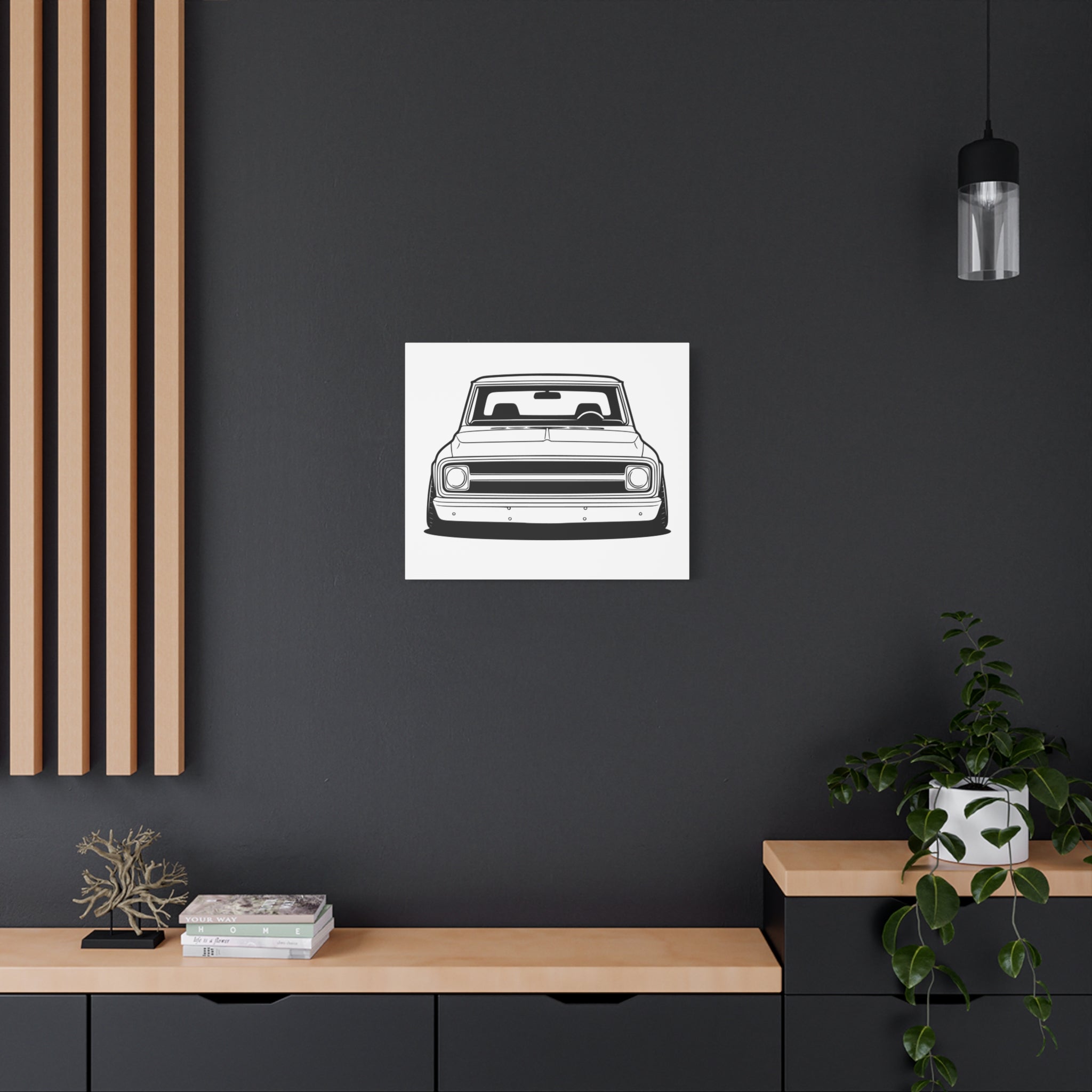 Chevy C10 Pickup (1967-72) Pro-Touring Canvas Wall Art
