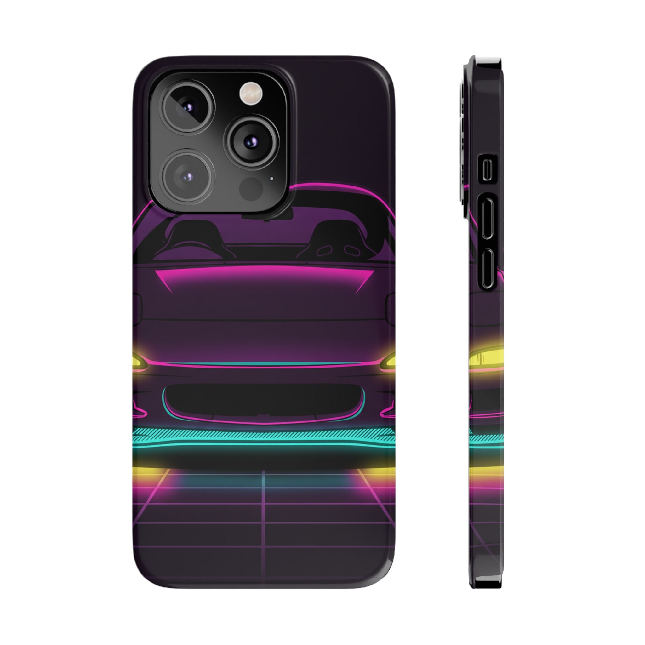 Mazda RX-7 FD Neon Synthwave Phone Case