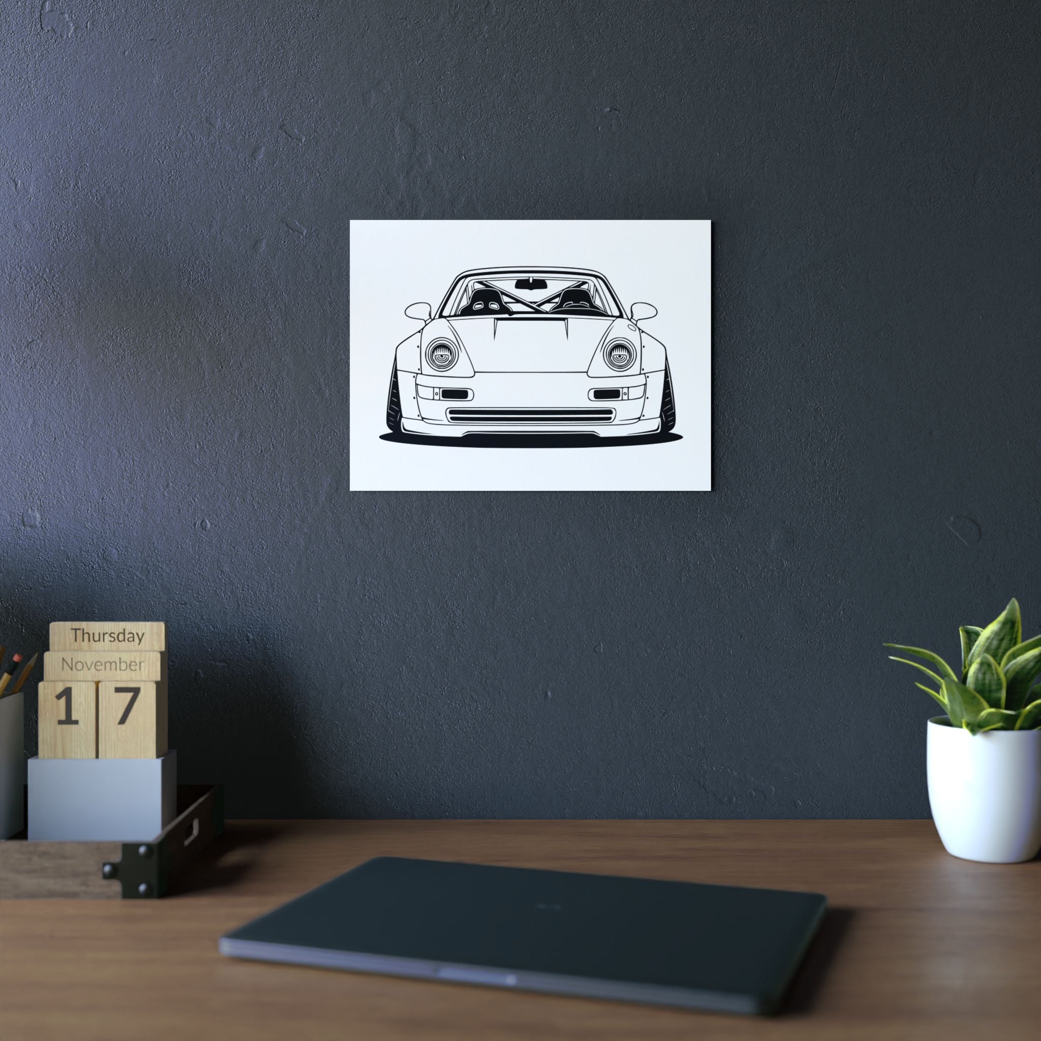 Porsche 964 Turbo Metal Wall Sign