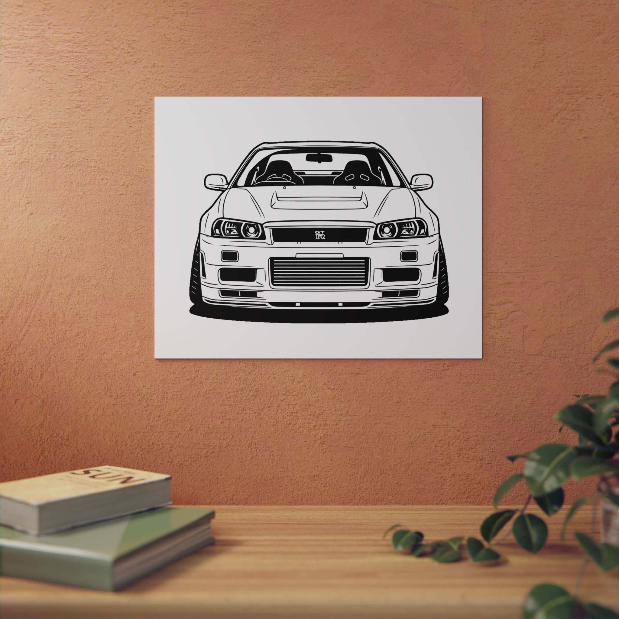 Nissan GT-R Metal Wall Sign