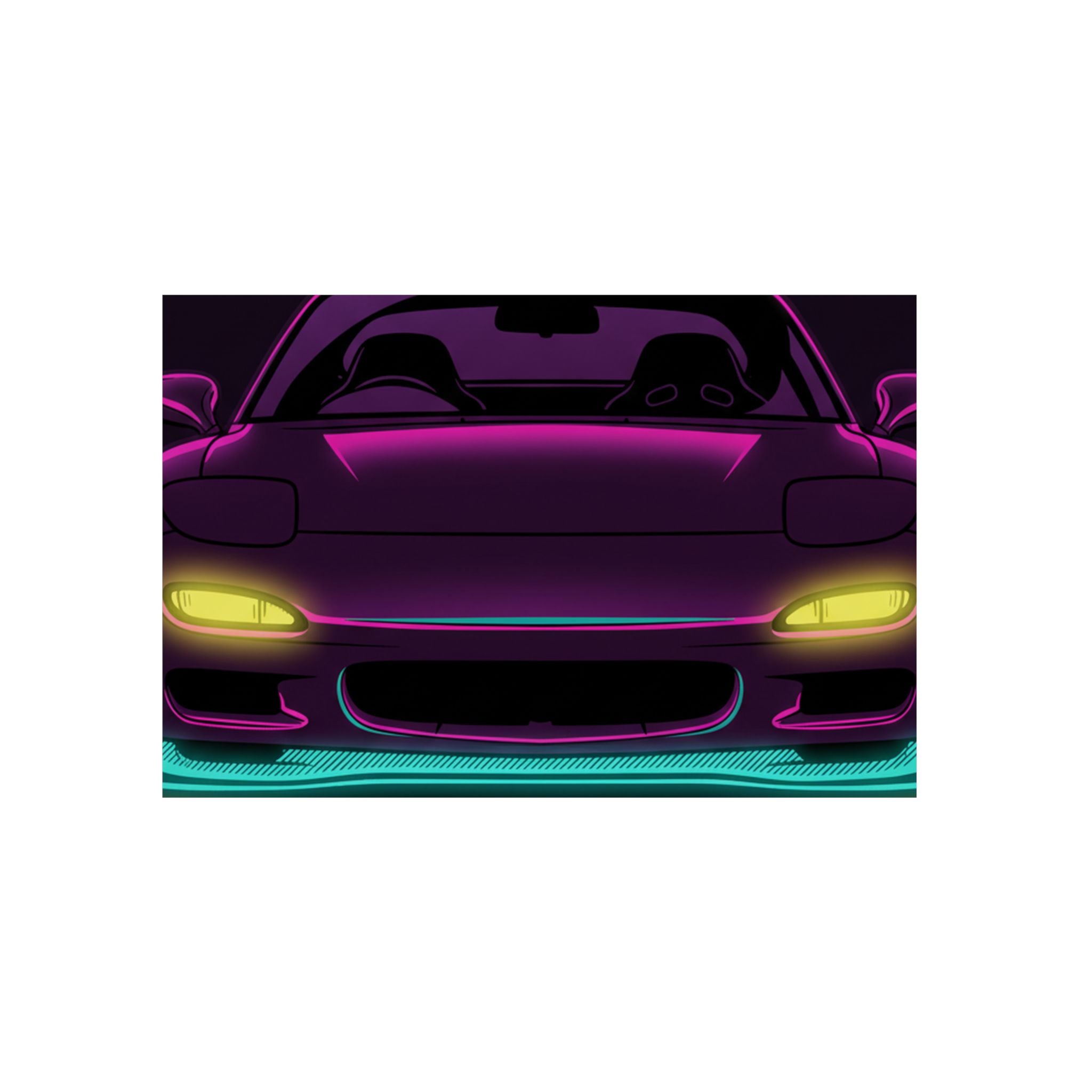 Mazda RX-7 FD Metal Wall Sign