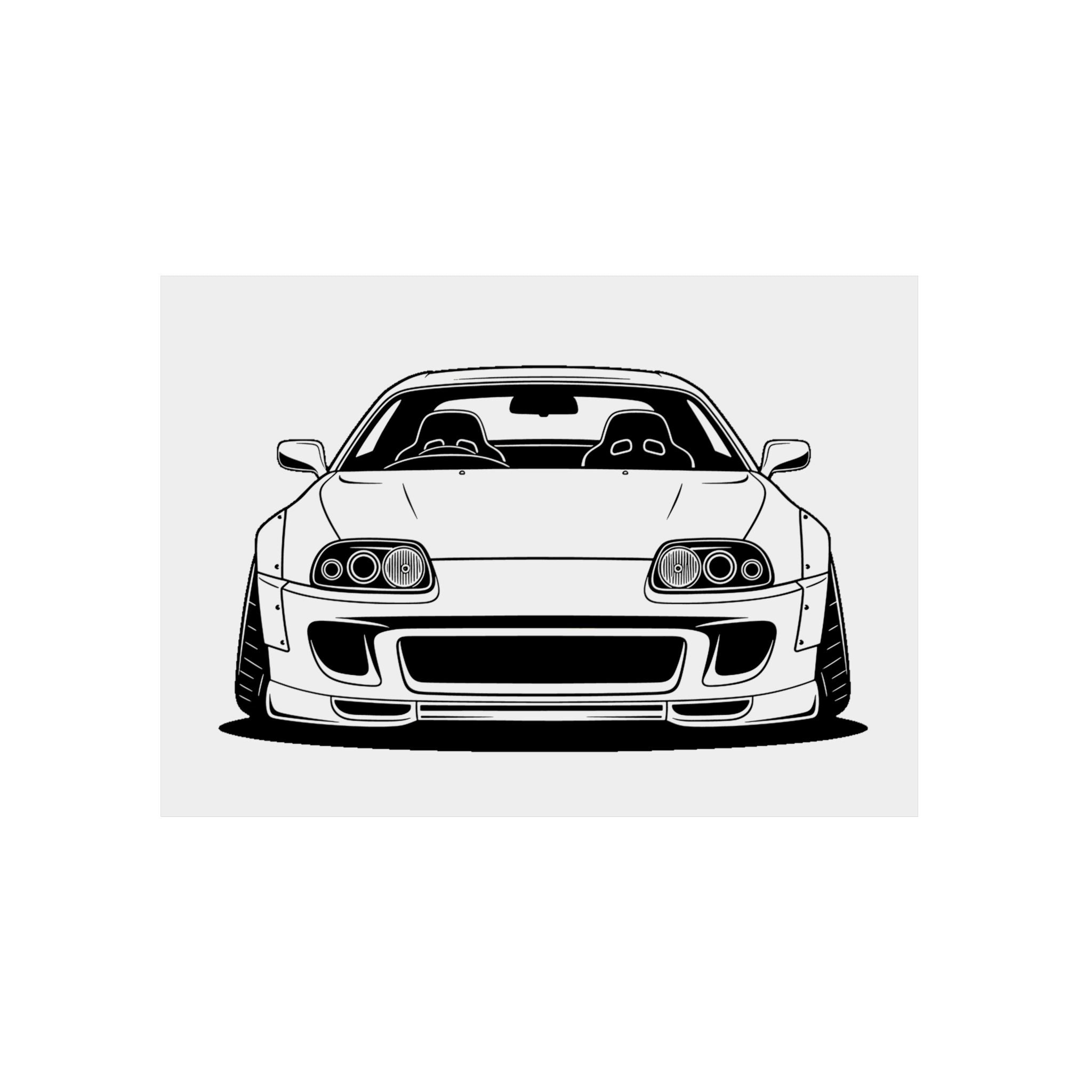 Toyota Supra MK4 Metal Wall Sign