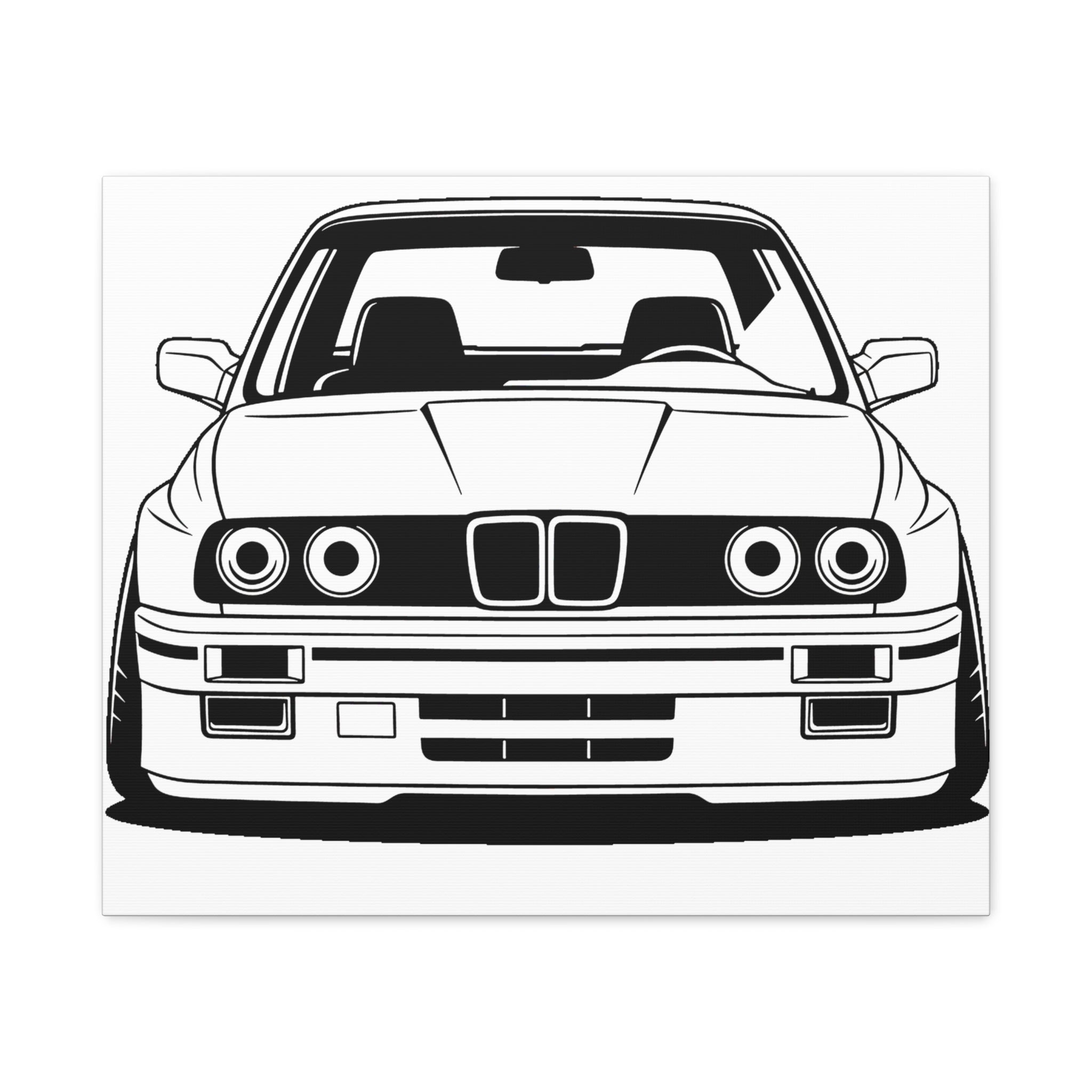 BMW E30 Canvas Wall Art