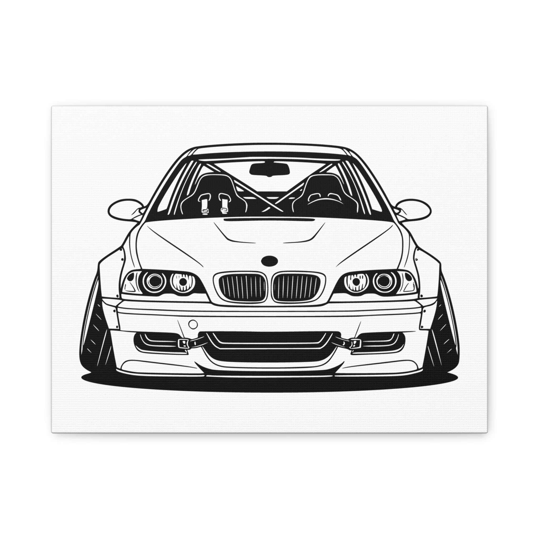 BMW E46 M3 (2000-06) Canvas Wall Art