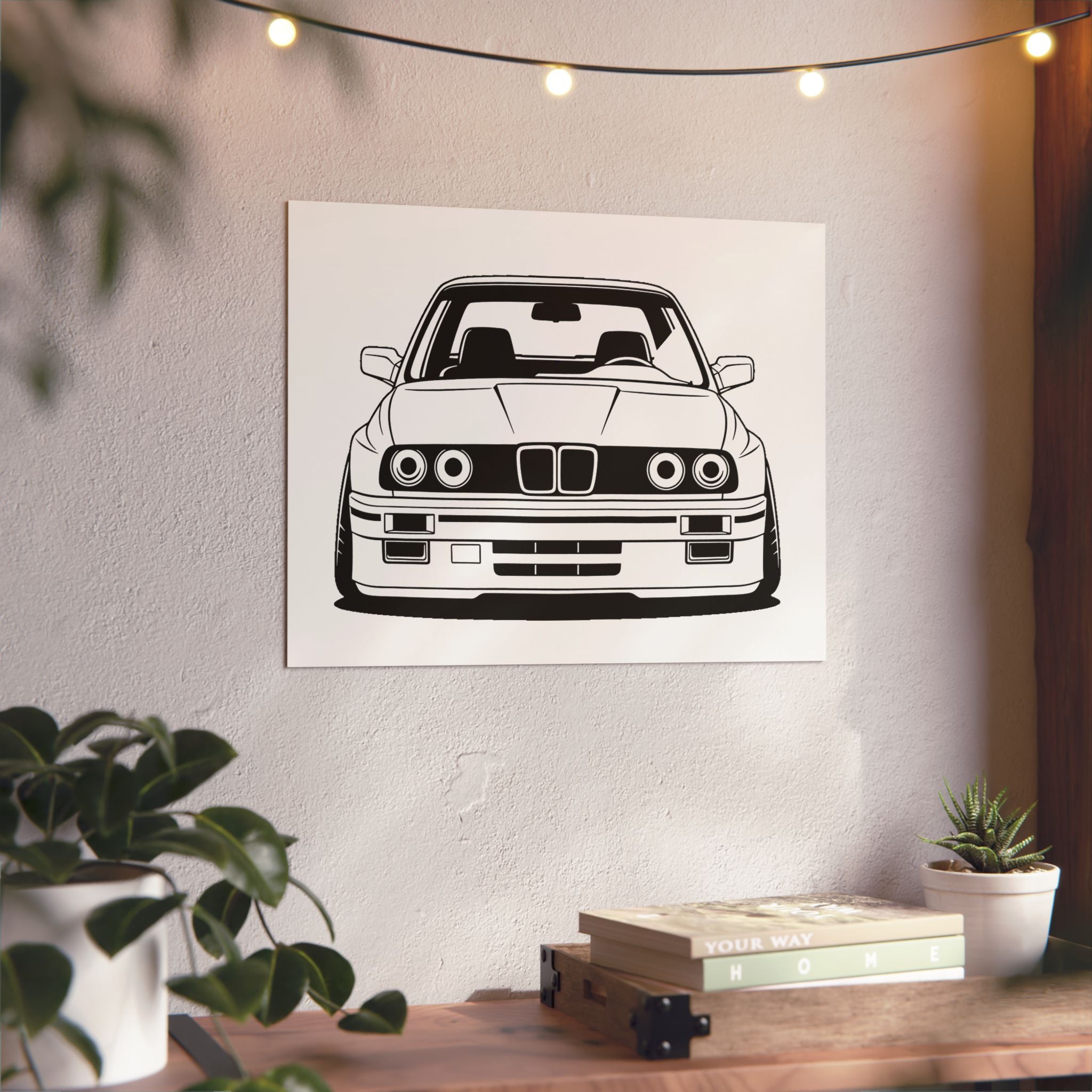 BMW E30 Metal Wall Sign