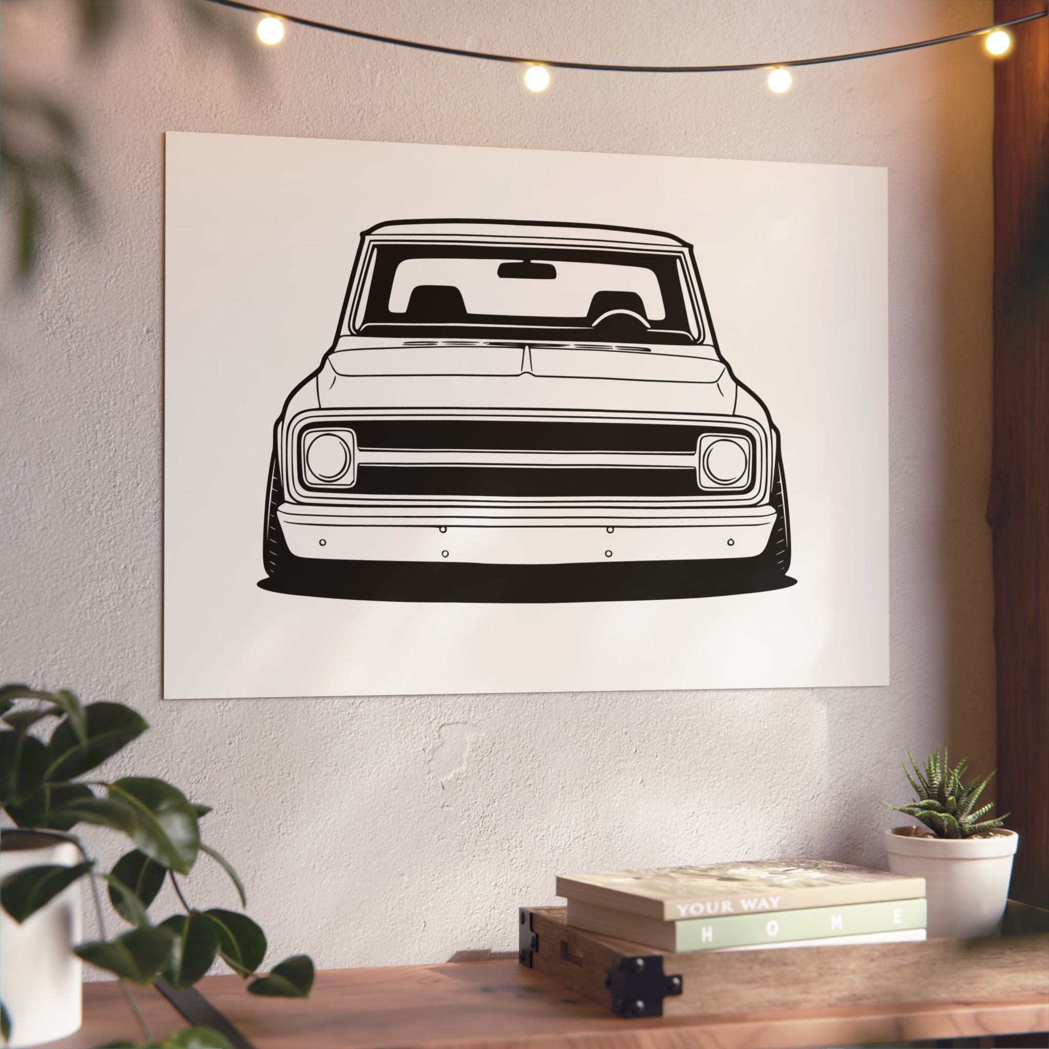 Chevy C10 Pickup (1967-72) Pro-Touring Metal Wall Sign