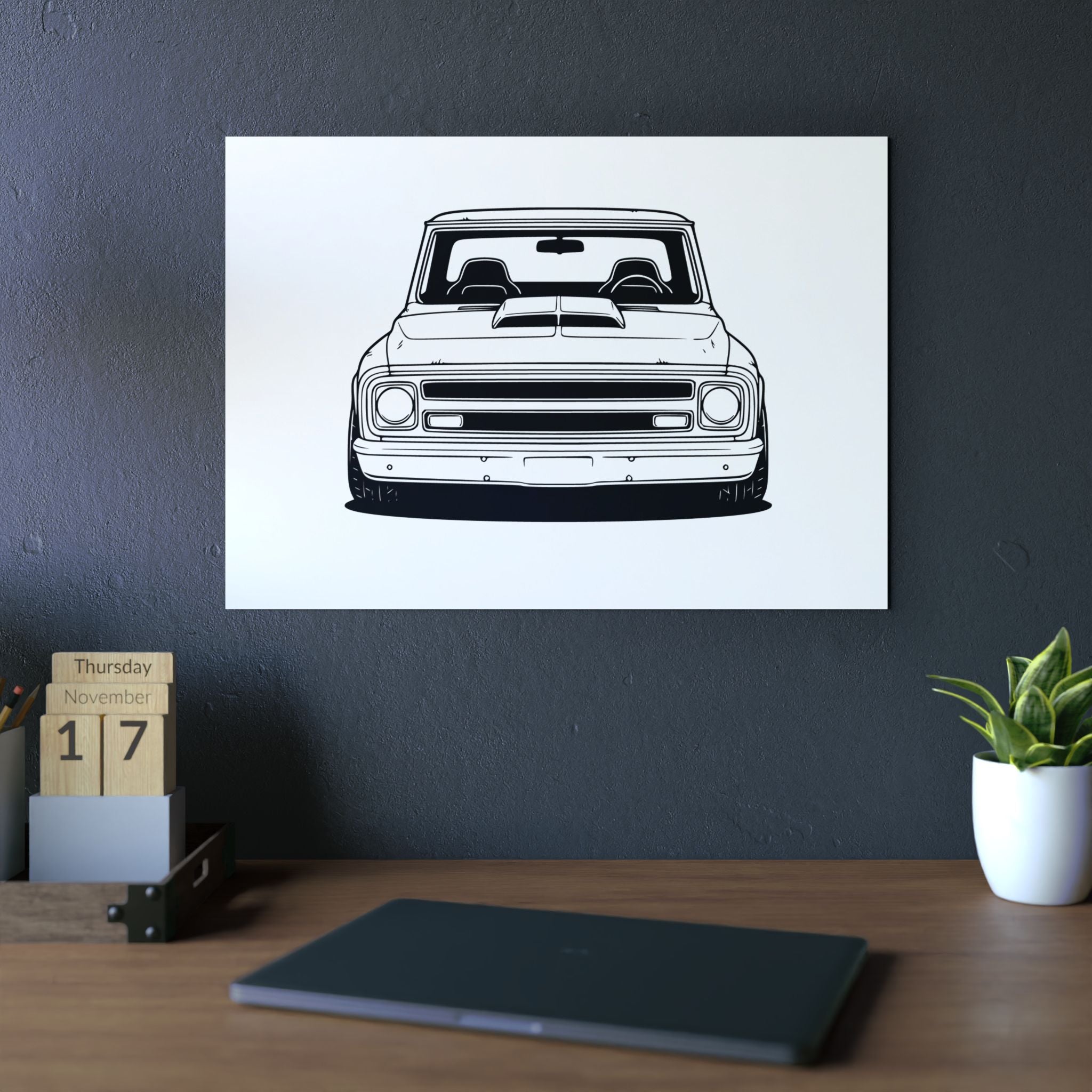 Chevy C10 Pickup (1967-72) Metal Wall Sign