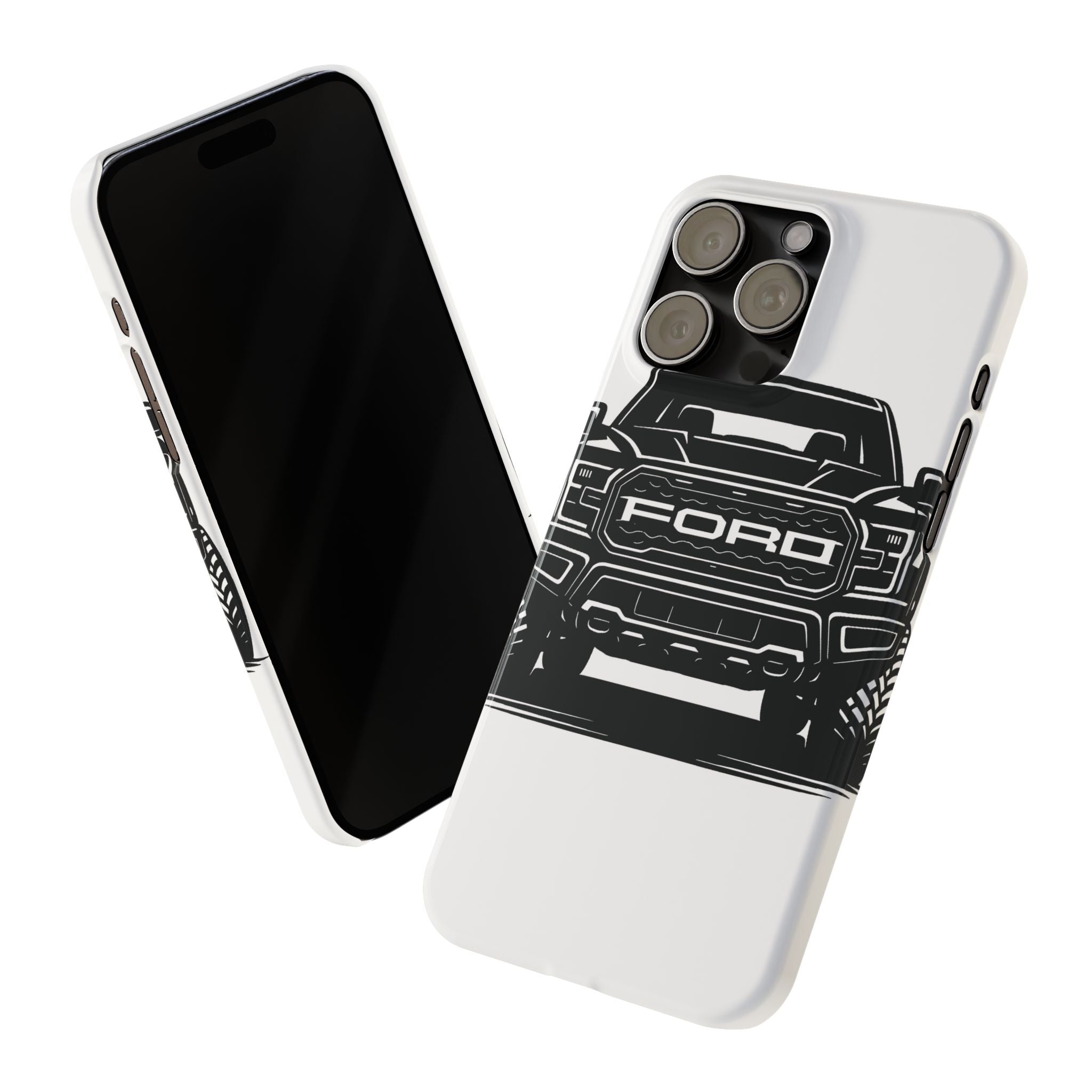 Ford Raptor (Gen 3) Slim Phone Case Greyscale