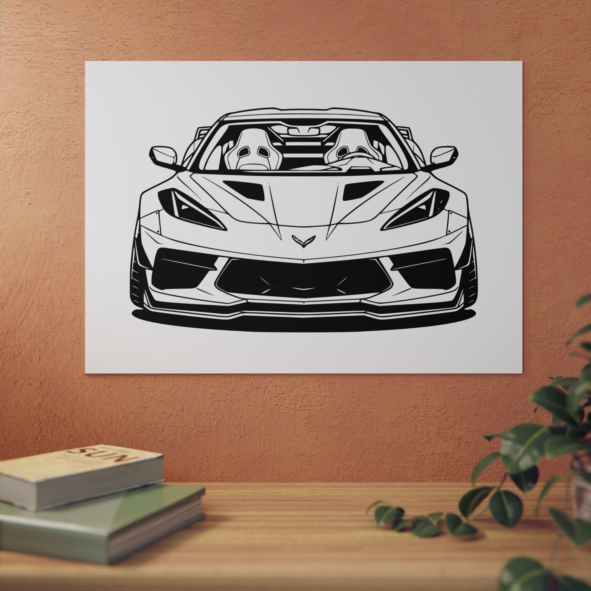Corvette C8 (2020+) Metal Wall Sign