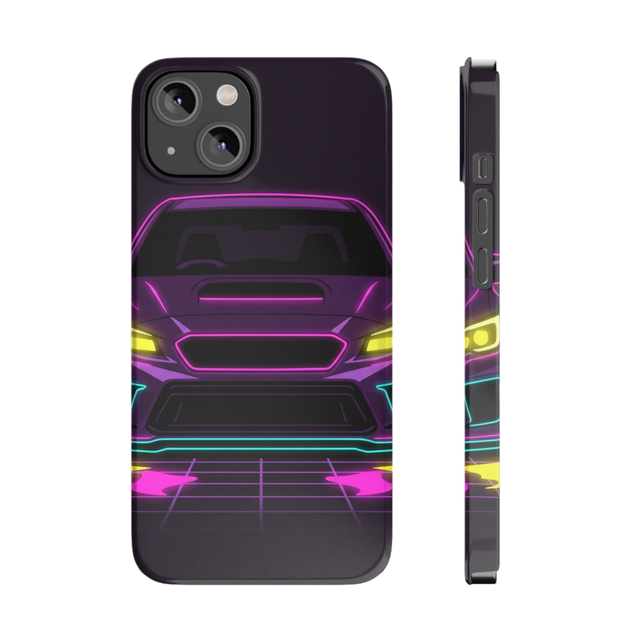 Subaru WRX STI Neon Synthwave Phone Case
