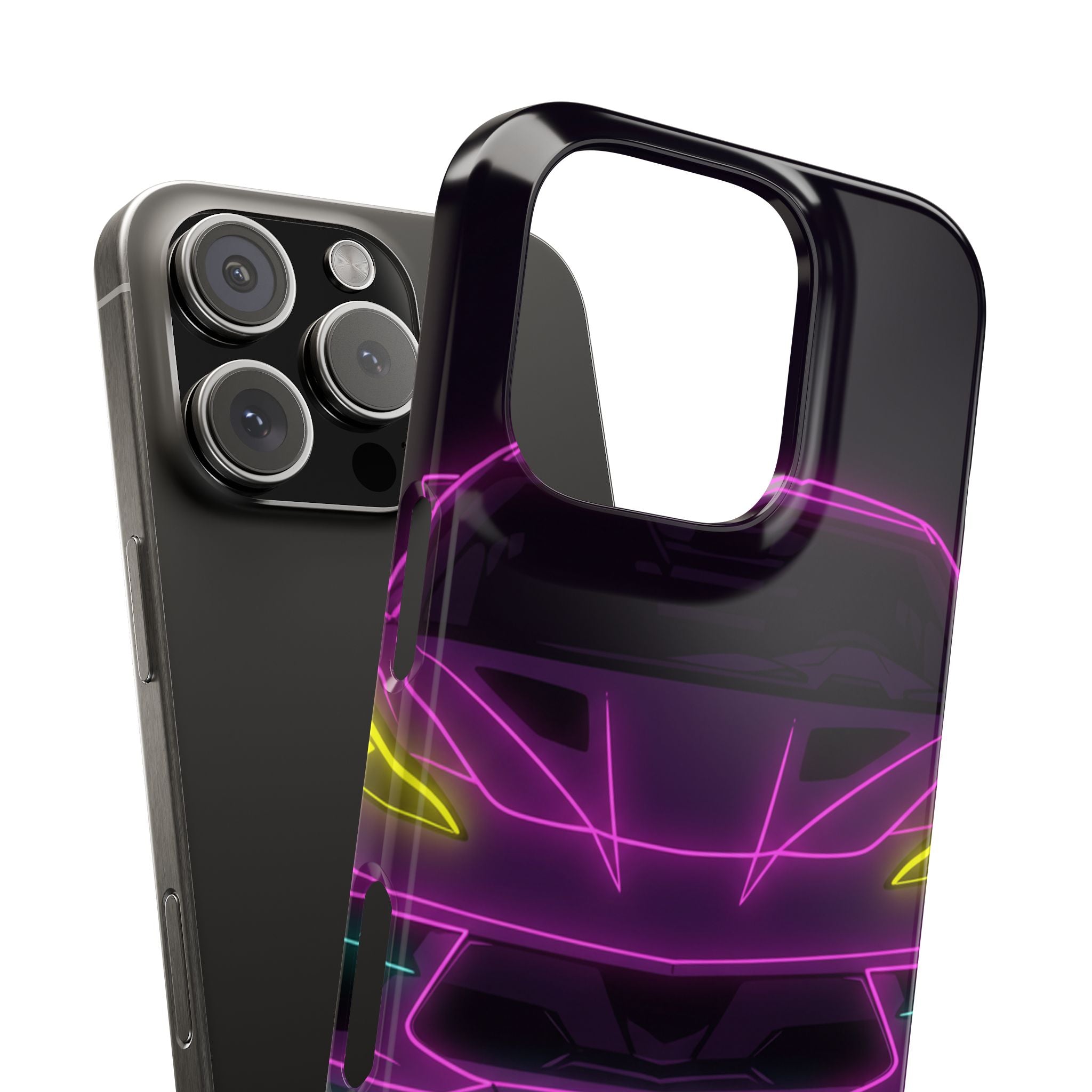 Corvette C8 (2020+) Neon Synthwave Phone Case