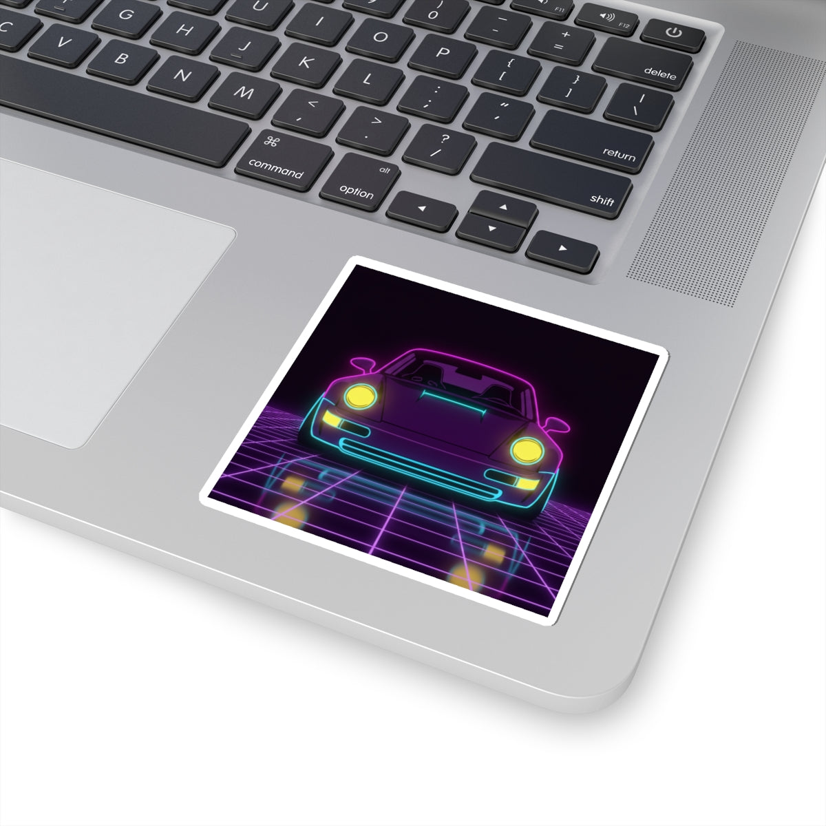Porsche 964 Singer Neon Synthwave Sticker