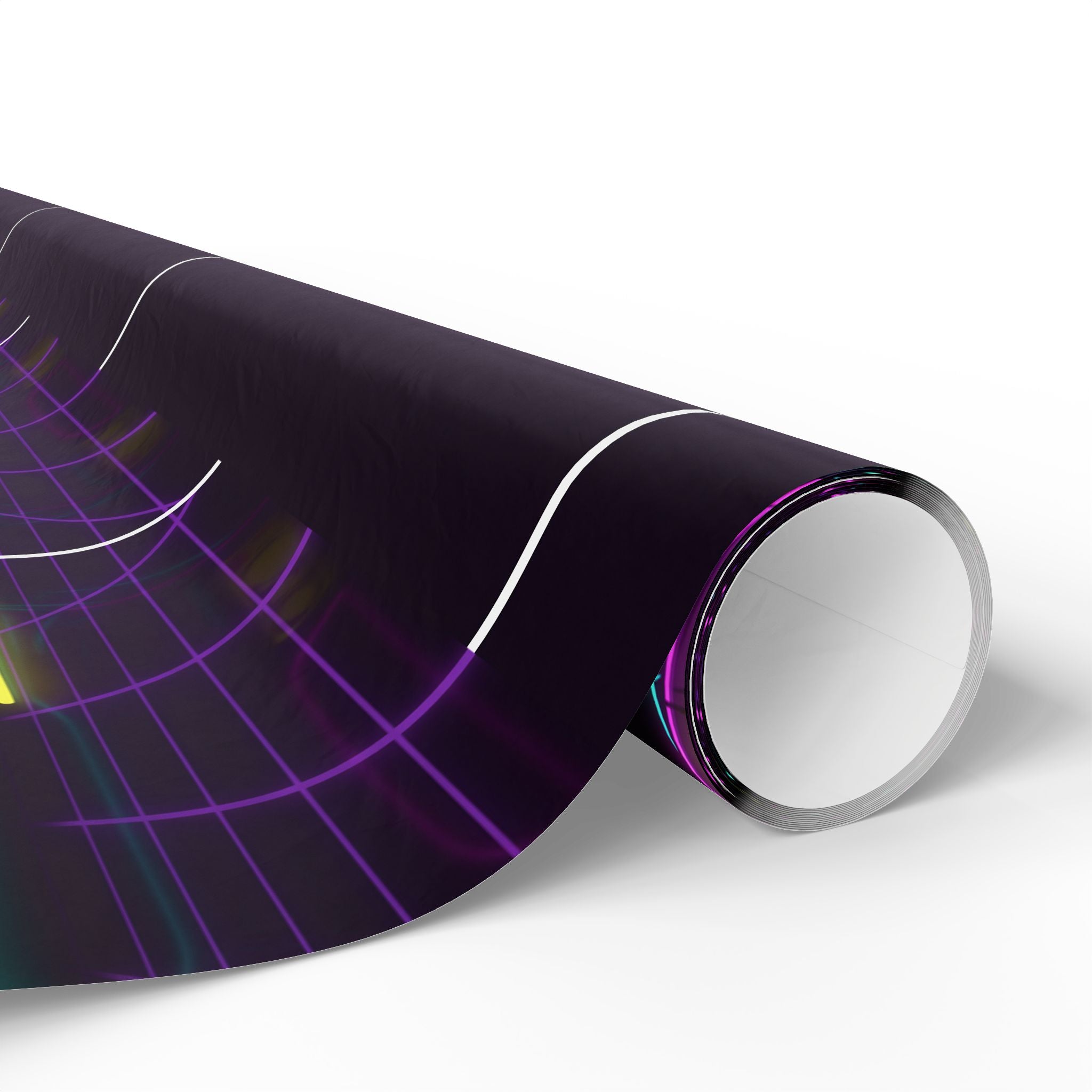 Mitsubishi Evo IX (2005-07) Neon Synthwave Gift Wrapping Paper