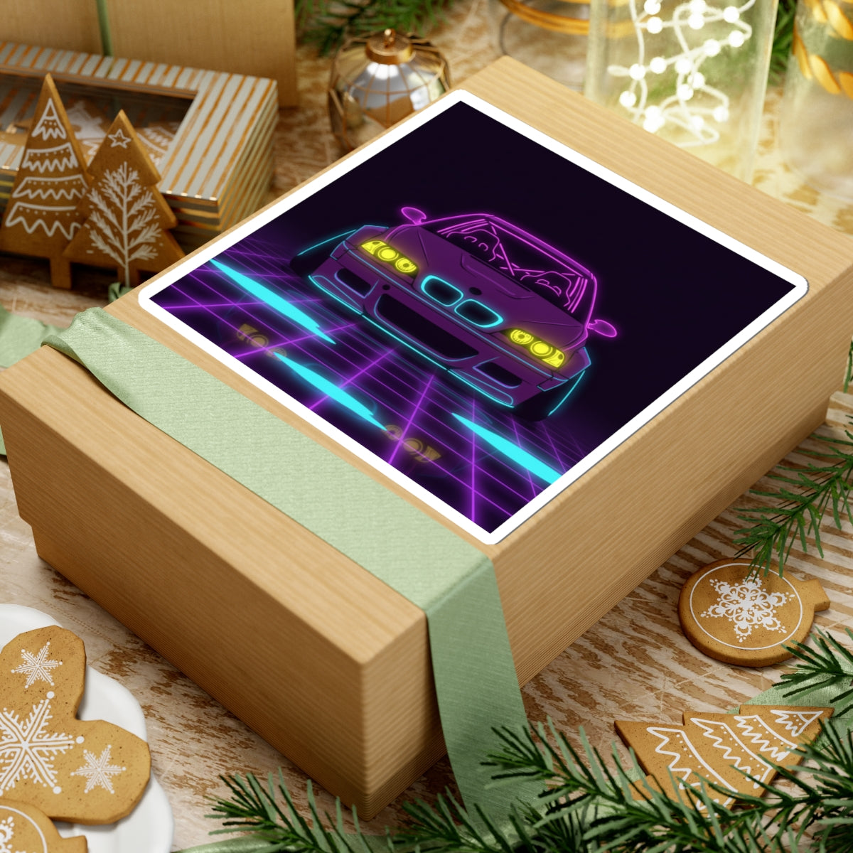 BMW E46 M3 (2000-06) Neon Synthwave Sticker
