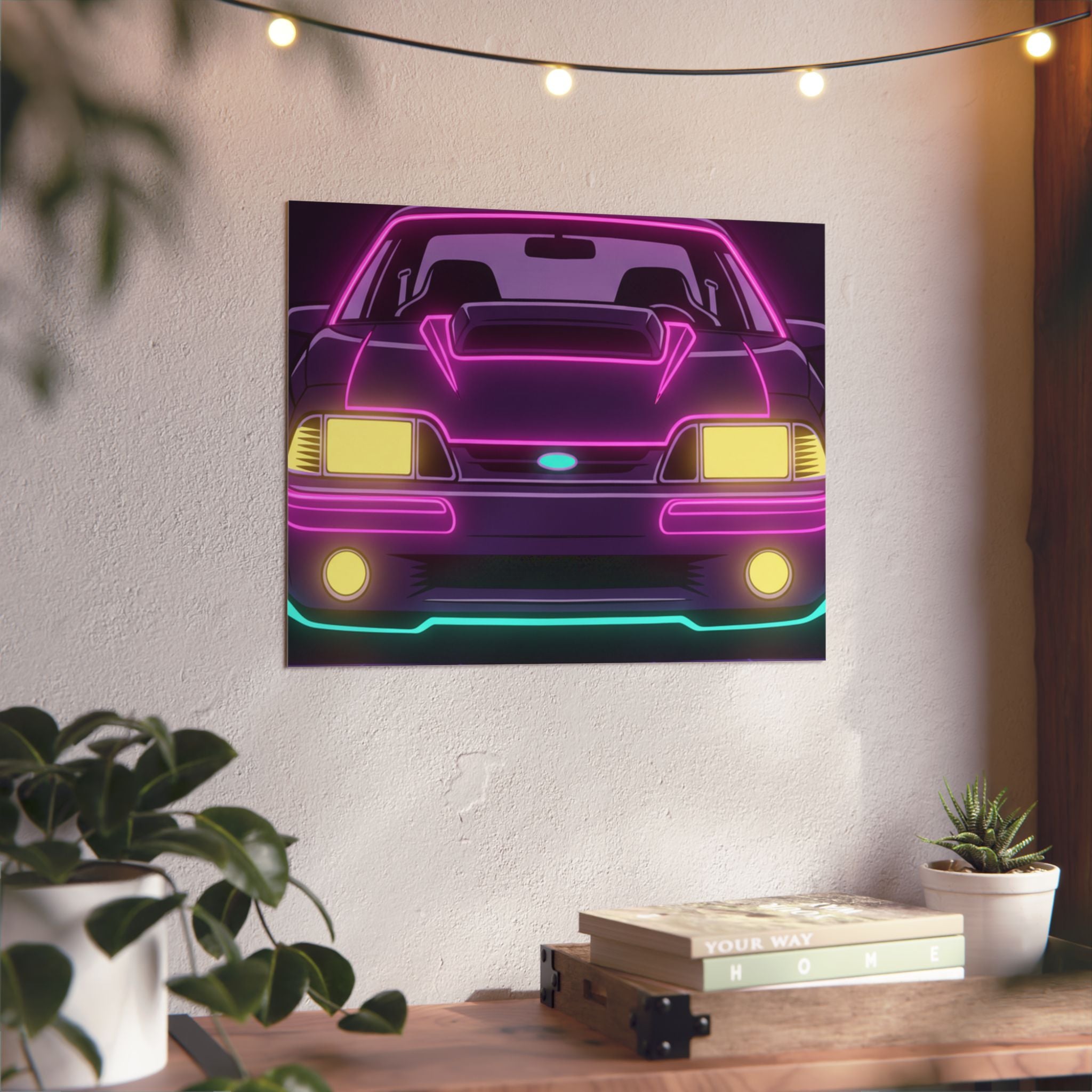 Ford Mustang Fox Body GT Metal Wall Sign