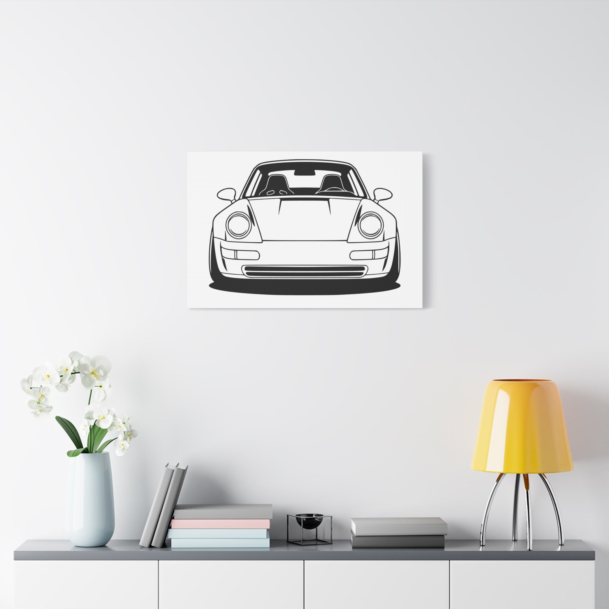 Porsche 964 Singer Canvas Wall Art
